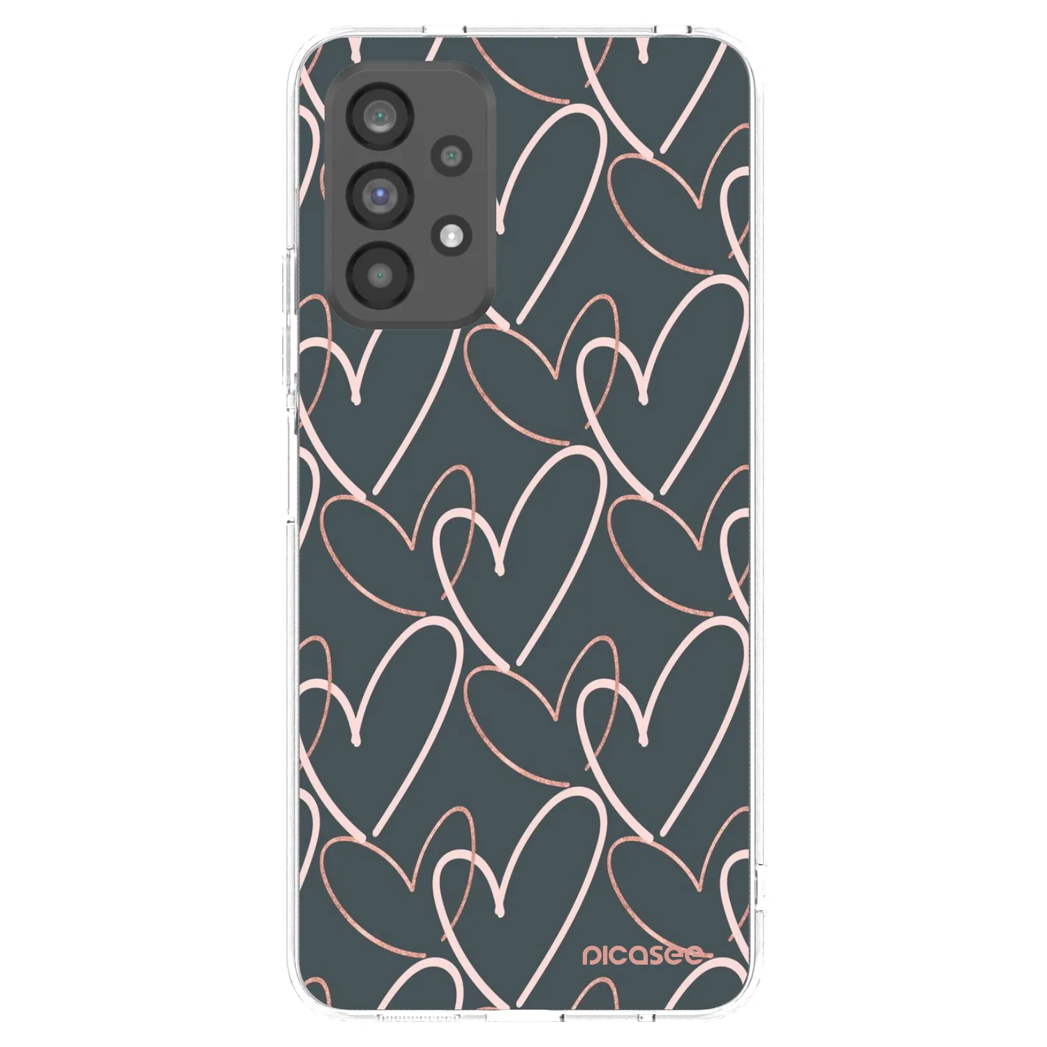 Picasee silikonska prozirna maskica za Samsung Galaxy A73 5G - Lots of love