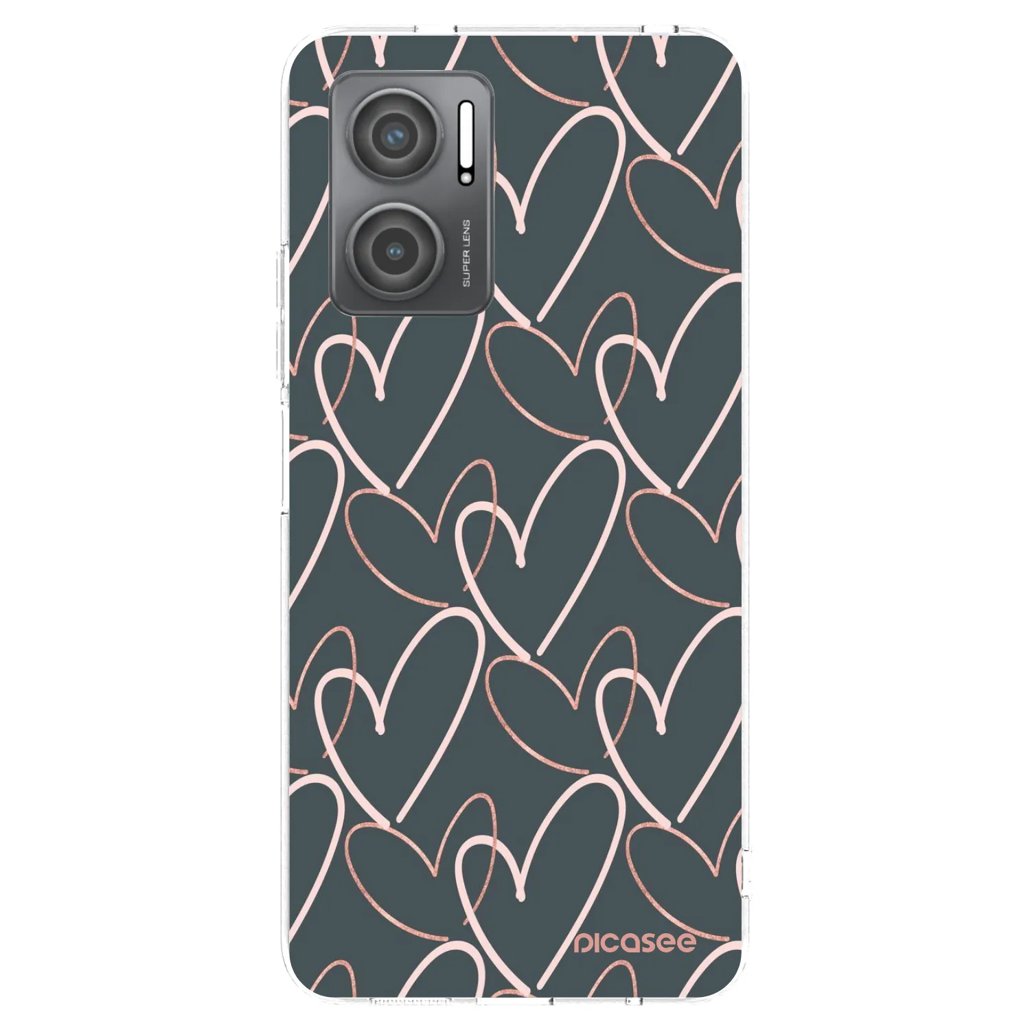 Picasee silikonska prozirna maskica za Xiaomi Redmi 10 5G - Lots of love