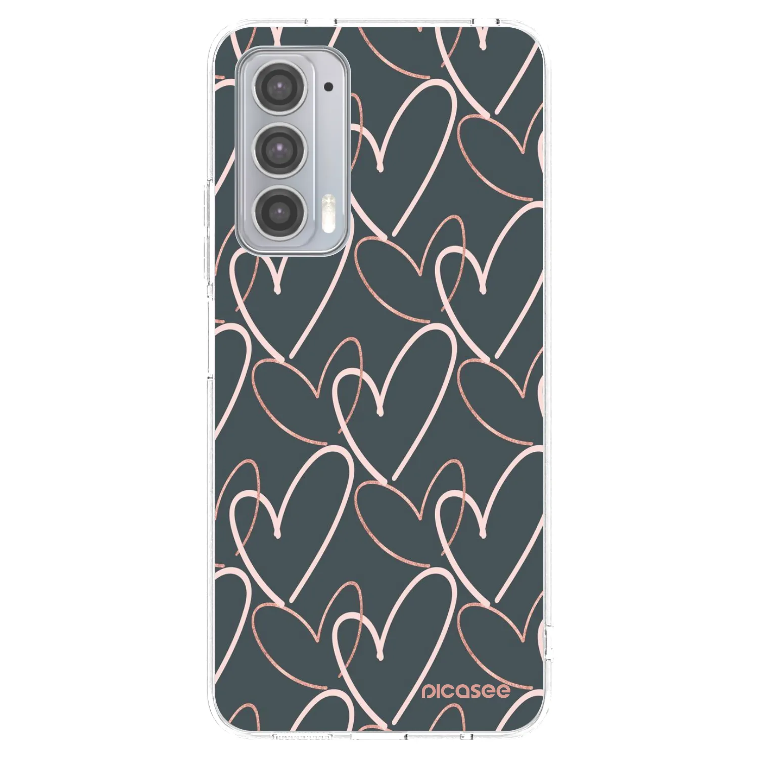 Picasee silikonska prozirna maskica za Motorola Edge 20 - Lots of love