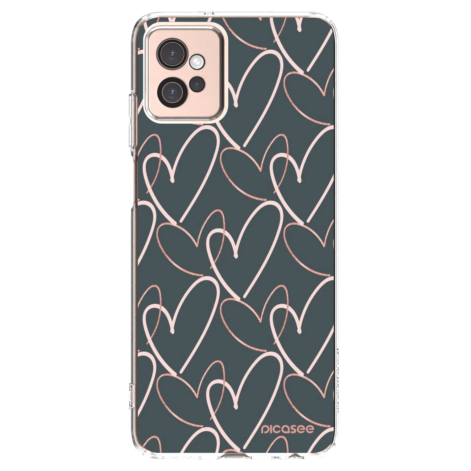 Picasee silikonska prozirna maskica za Motorola Moto G32 - Lots of love