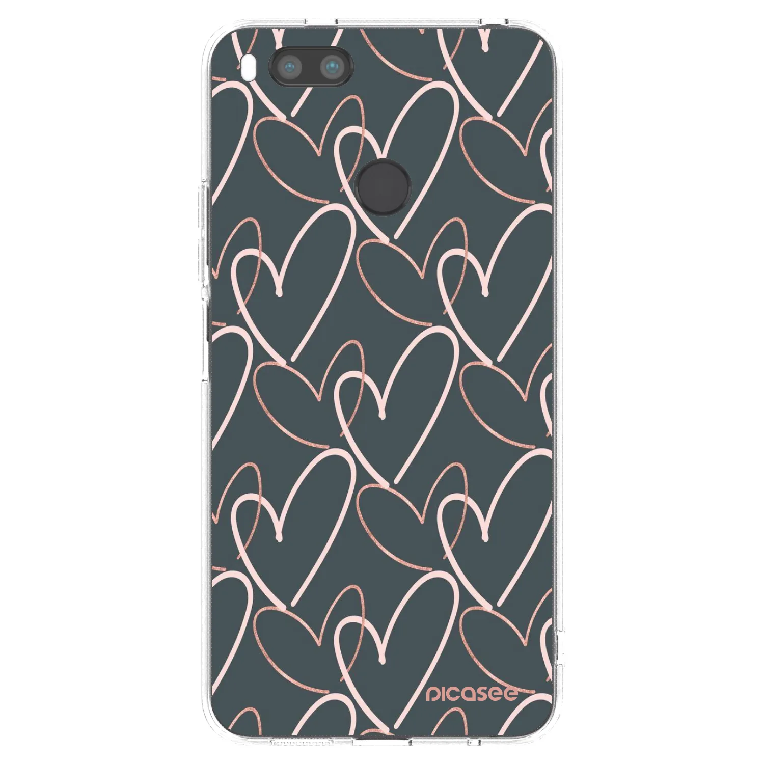 Picasee silikonska prozirna maskica za Xiaomi Redmi A1 - Lots of love