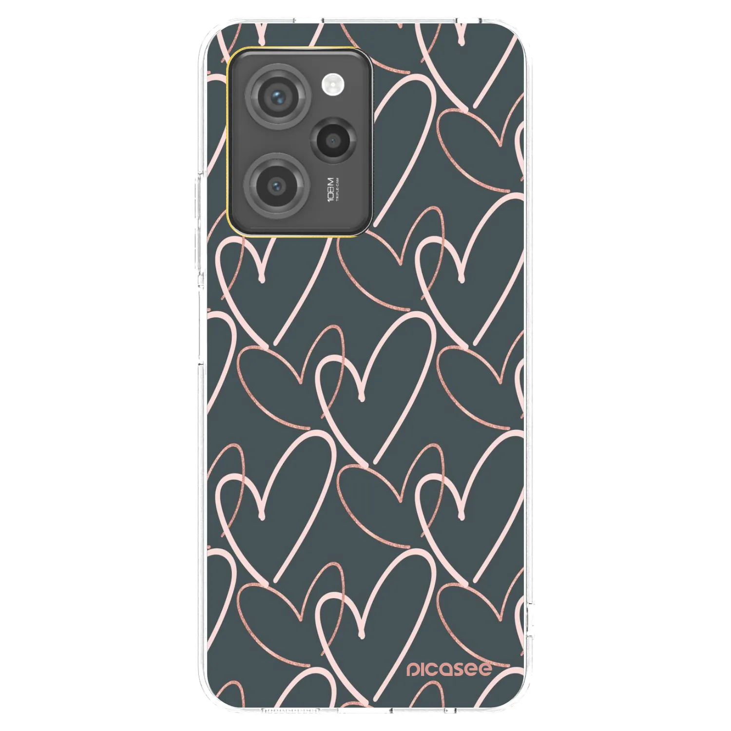 Picasee crna silikonska maskica za Xiaomi Poco X5 Pro - Lots of love