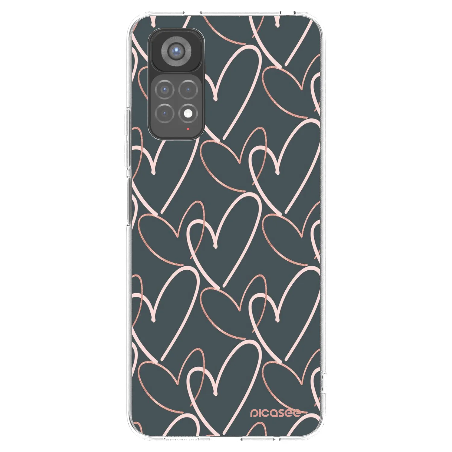 Picasee silikonska prozirna maskica za Xiaomi Redmi Note 11S 5G - Lots of love