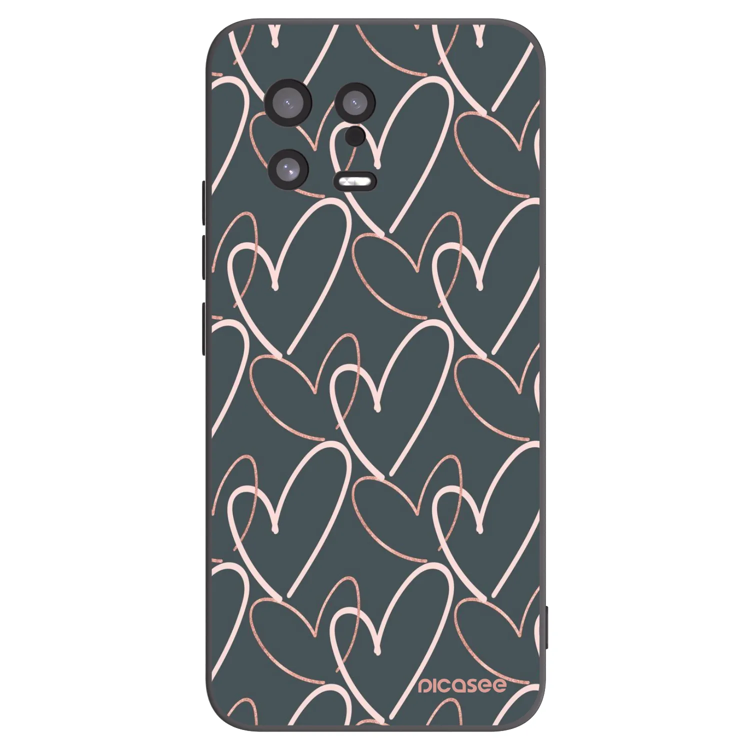 Picasee crna silikonska maskica za Xiaomi 13 - Lots of love