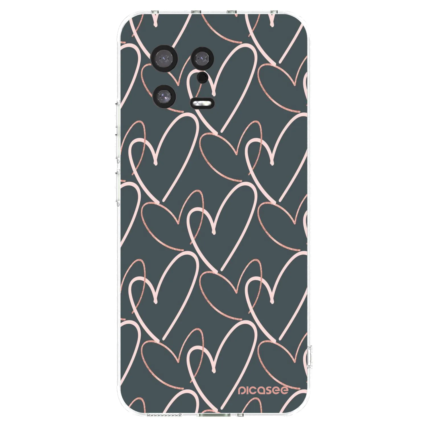 Picasee silikonska prozirna maskica za Xiaomi 13 - Lots of love
