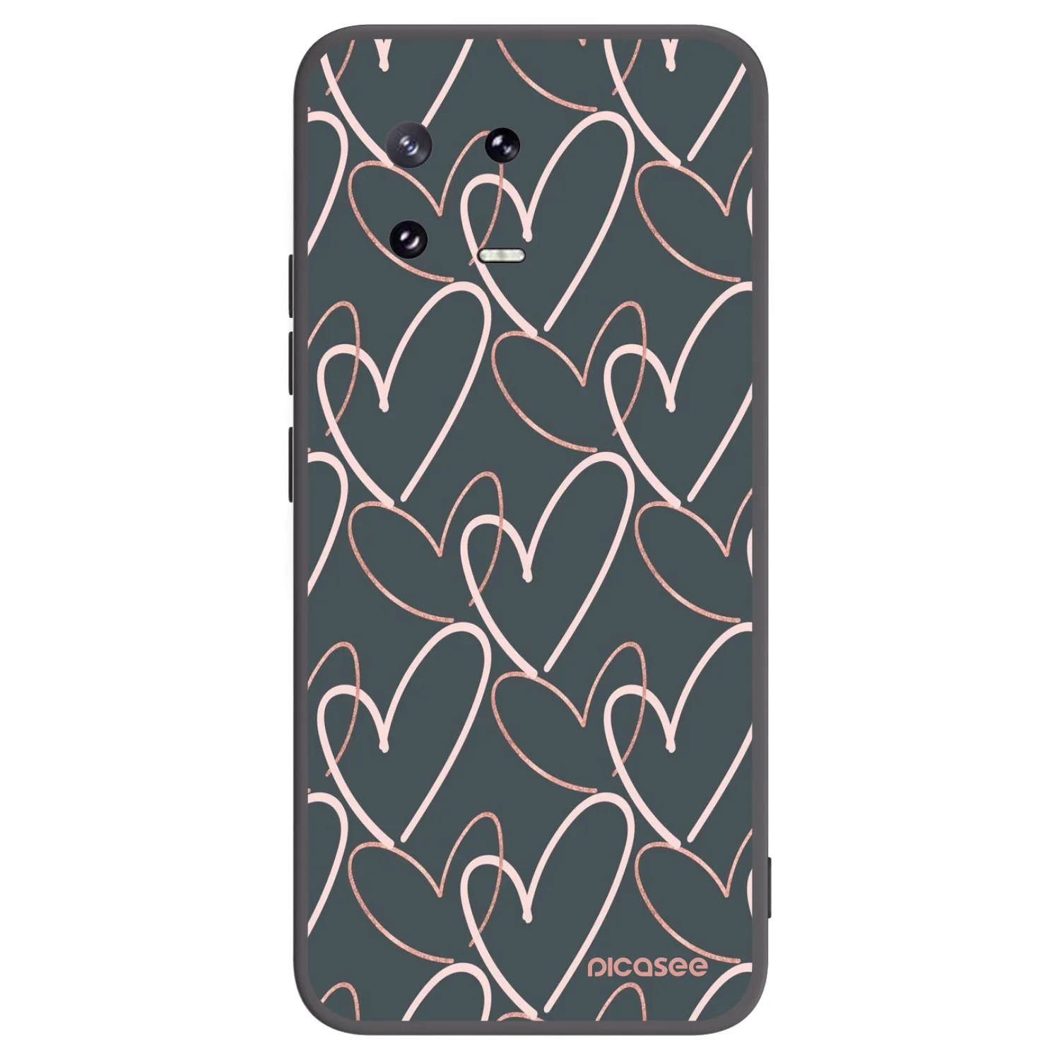 Picasee crna silikonska maskica za Xiaomi 13 Pro - Lots of love