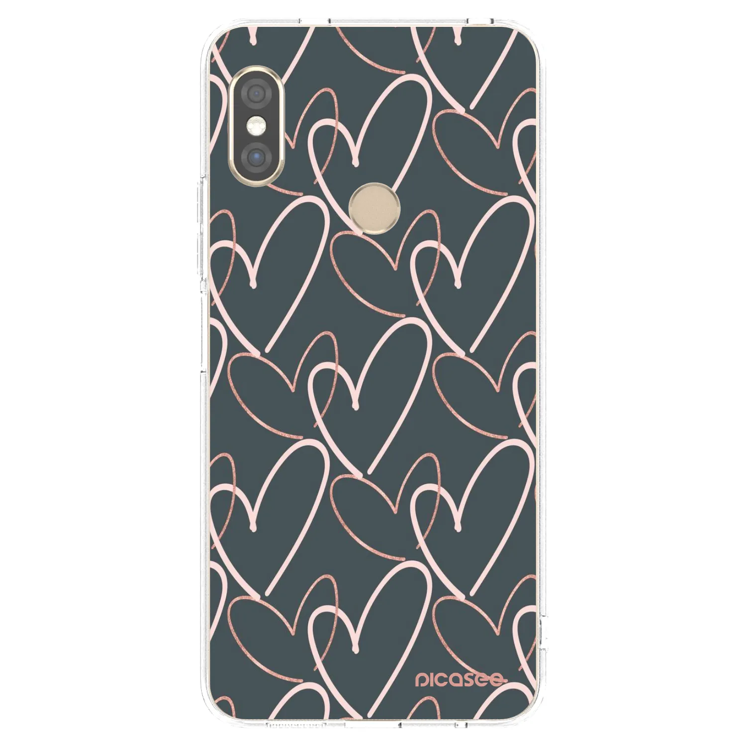 Picasee silikonska prozirna maskica za Xiaomi Redmi Note 5 Global - Lots of love