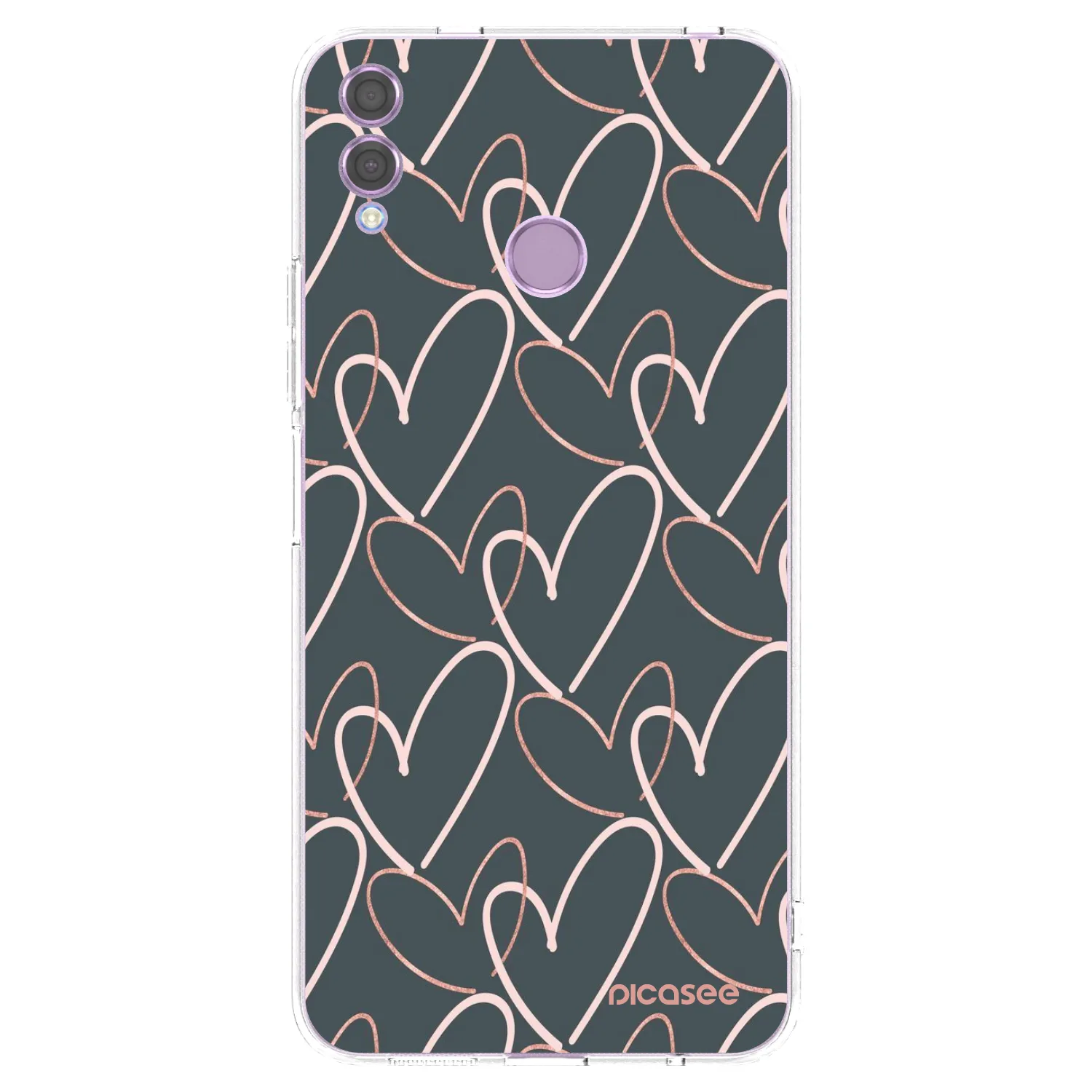 Picasee silikonska prozirna maskica za Honor 8X - Lots of love