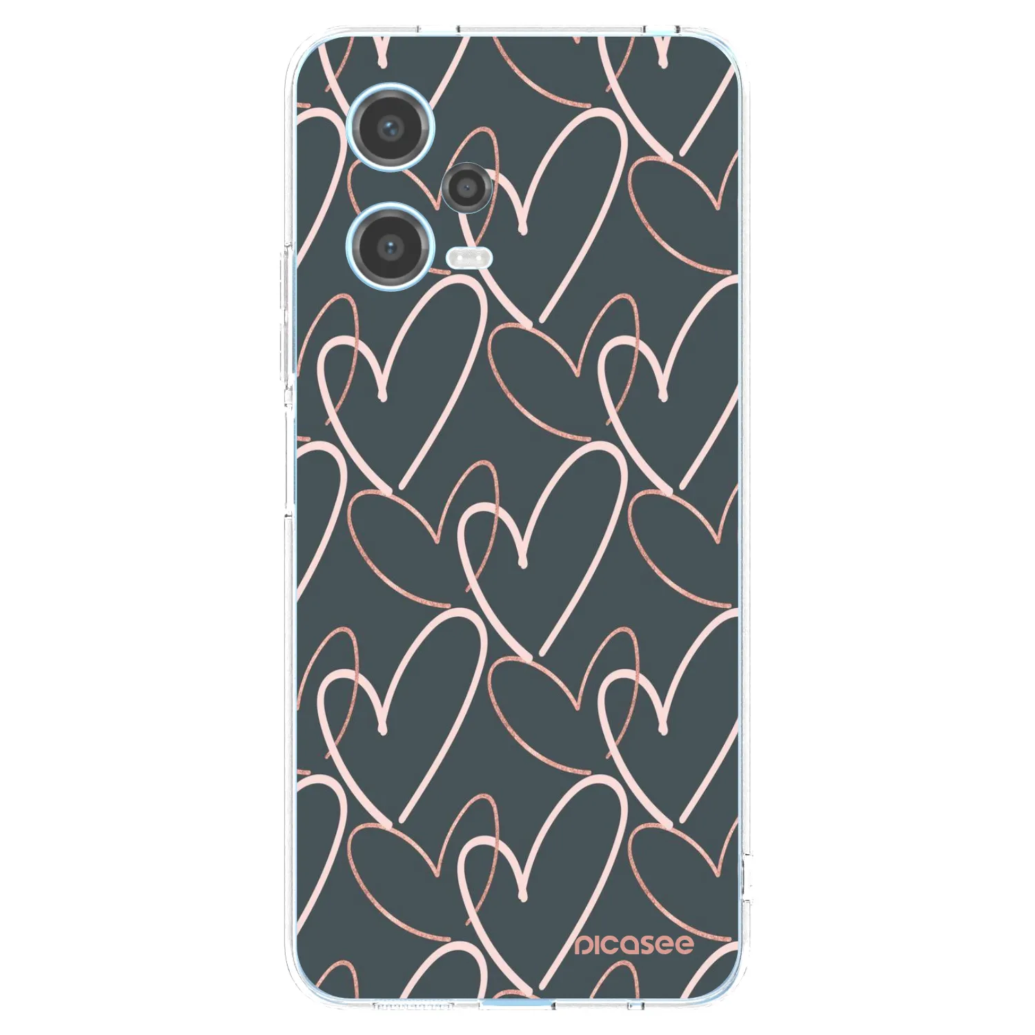 Picasee silikonska prozirna maskica za Xiaomi Redmi Note 12 5G - Lots of love