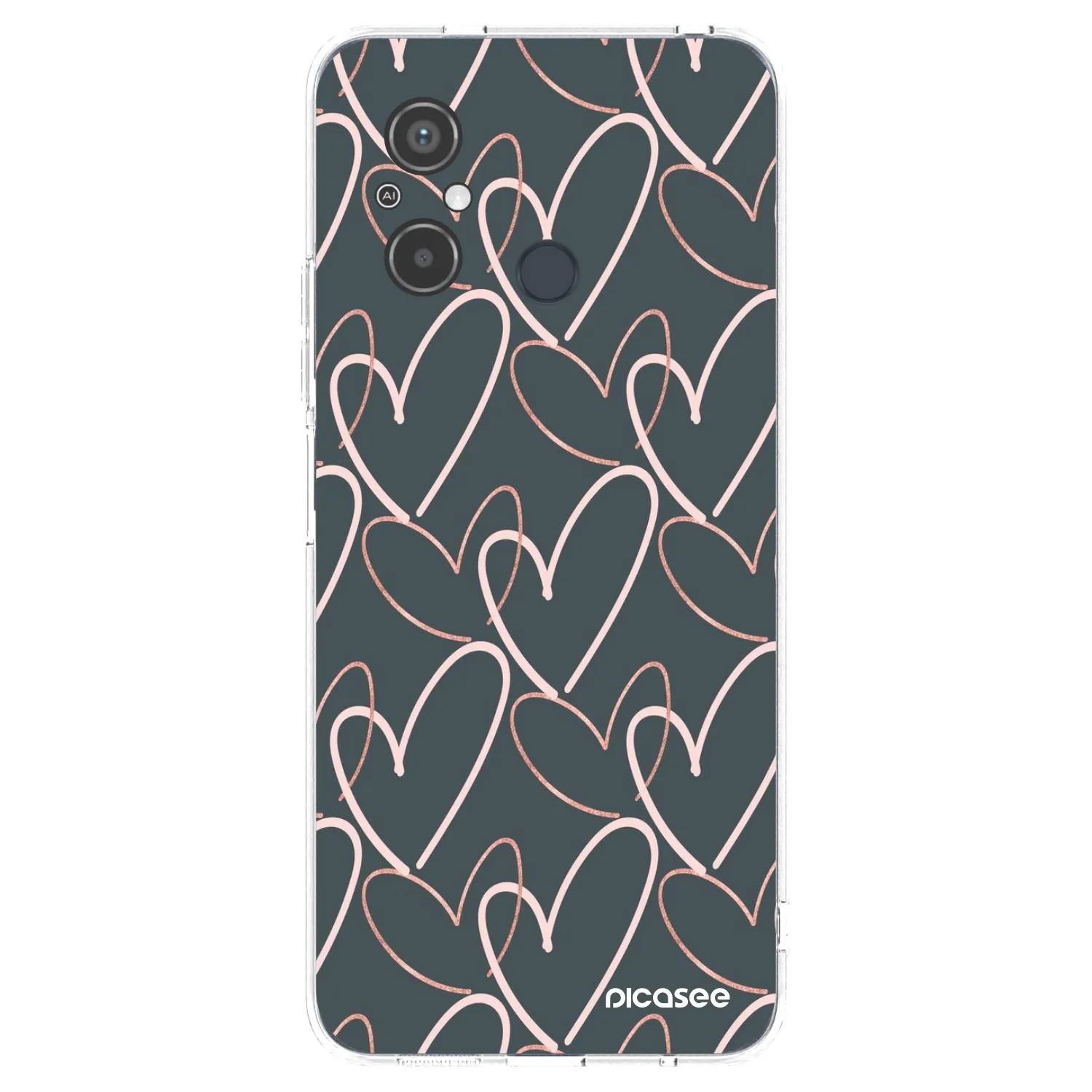 Picasee silikonska prozirna maskica za Xiaomi Redmi 12C - Lots of love