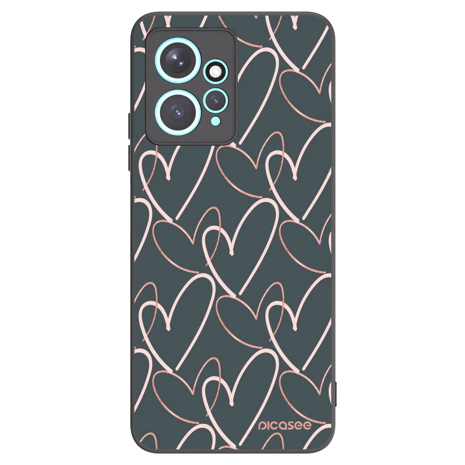 Picasee crna silikonska maskica za Xiaomi Redmi Note 12 4G - Lots of love