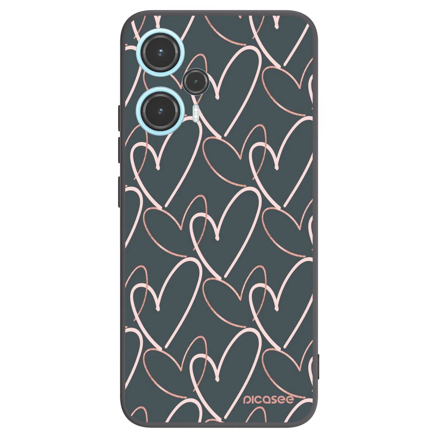 Picasee crna silikonska maskica za Xiaomi Poco F5 - Lots of love