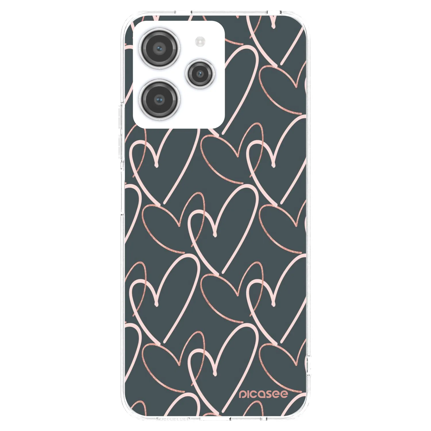 Picasee silikonska prozirna maskica za Xiaomi Redmi 12 4G - Lots of love