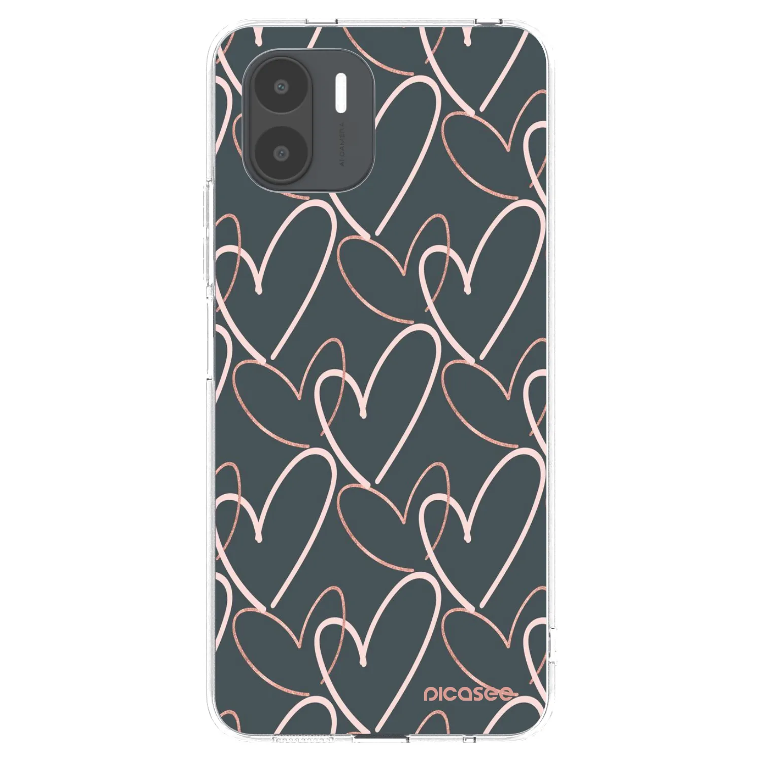 Picasee silikonska prozirna maskica za Xiaomi Redmi A2 - Lots of love