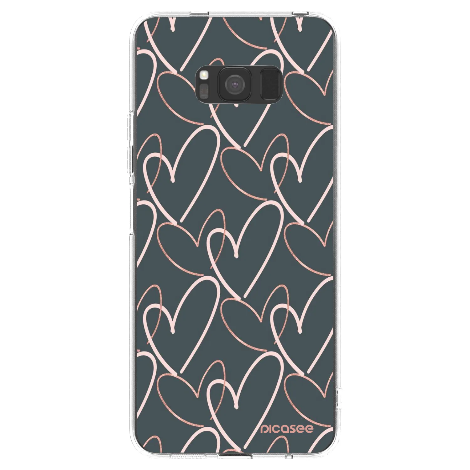 Picasee silikonska prozirna maskica za Samsung Galaxy S8 G950F - Lots of love