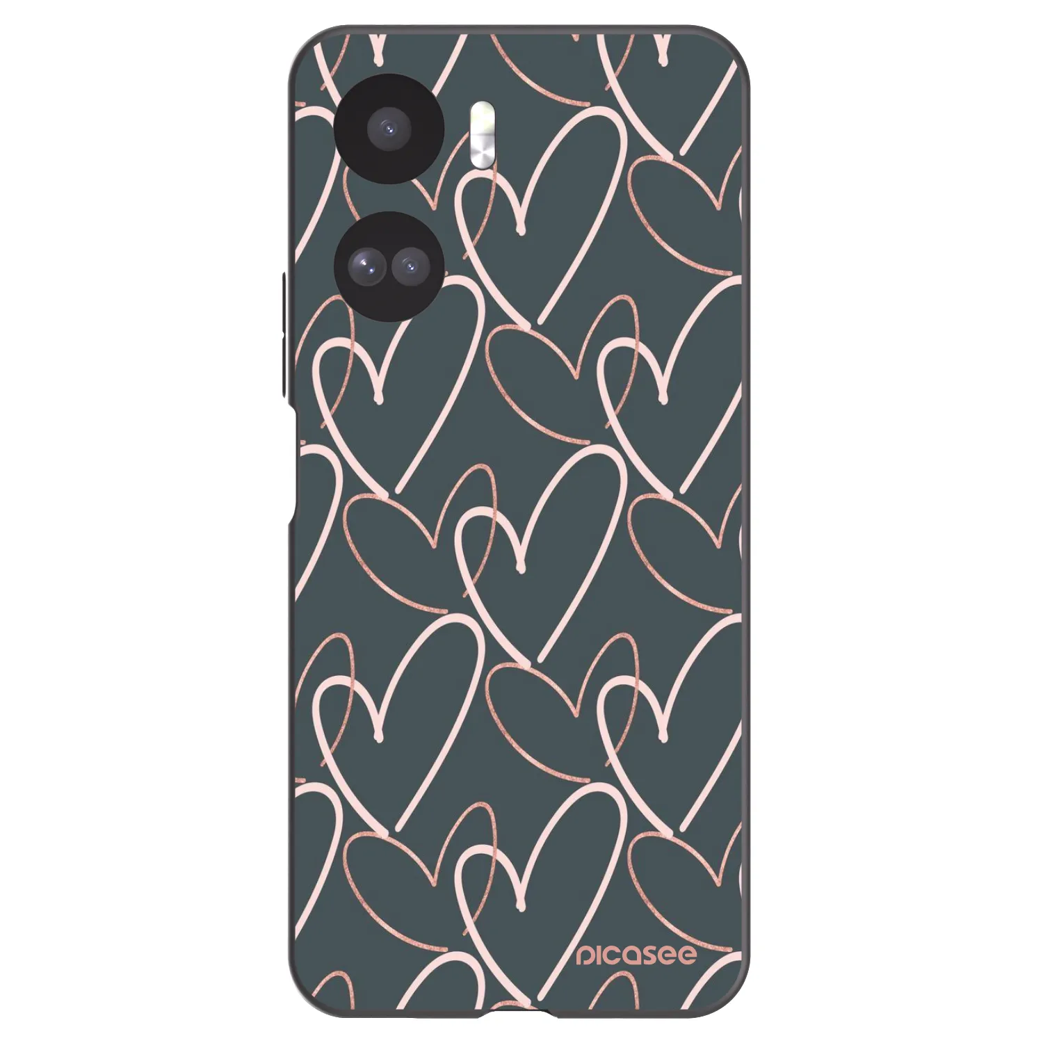 Picasee crna silikonska maskica za Honor 90 Lite 5G - Lots of love