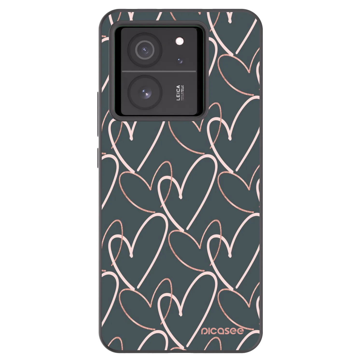 Picasee crna silikonska maskica za Xiaomi 13T - Lots of love