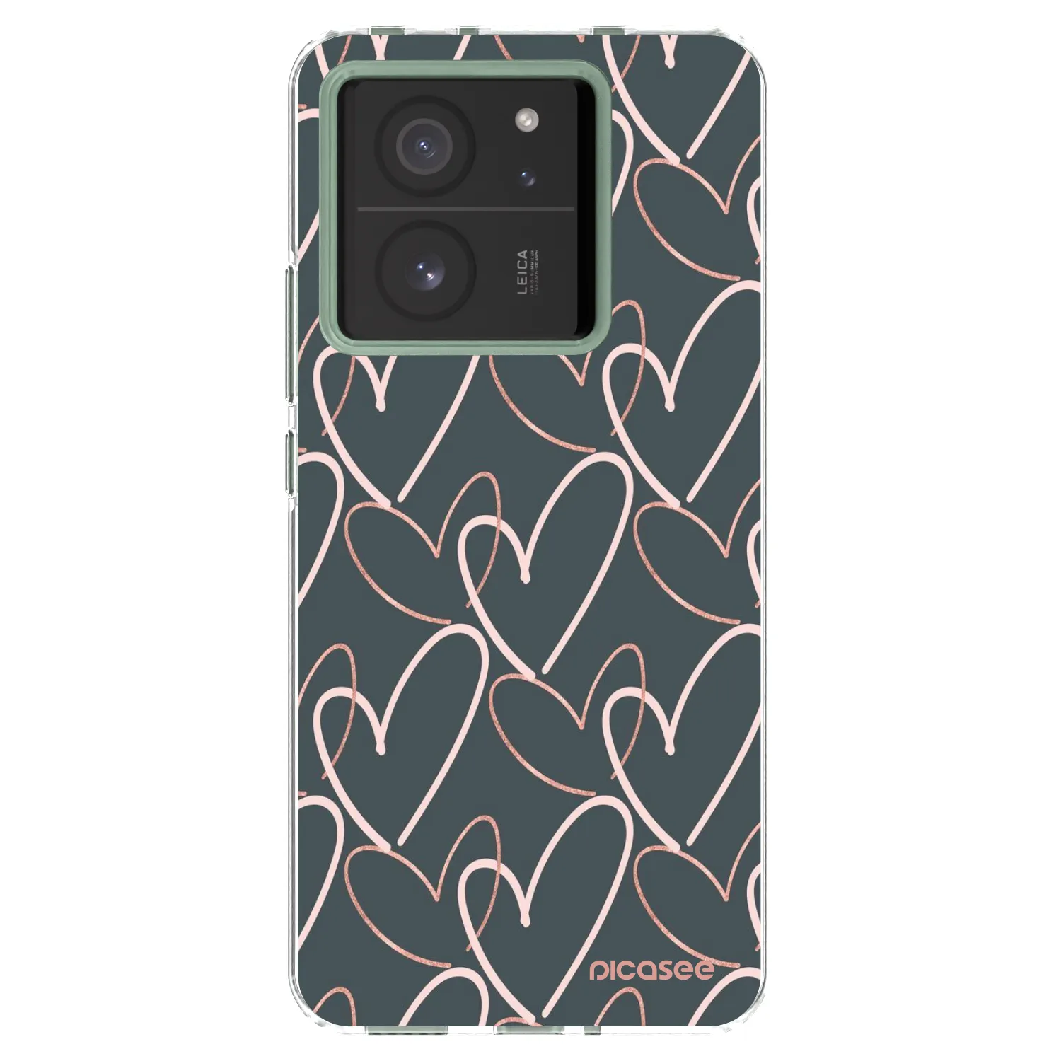 Picasee silikonska prozirna maskica za Xiaomi 13T - Lots of love