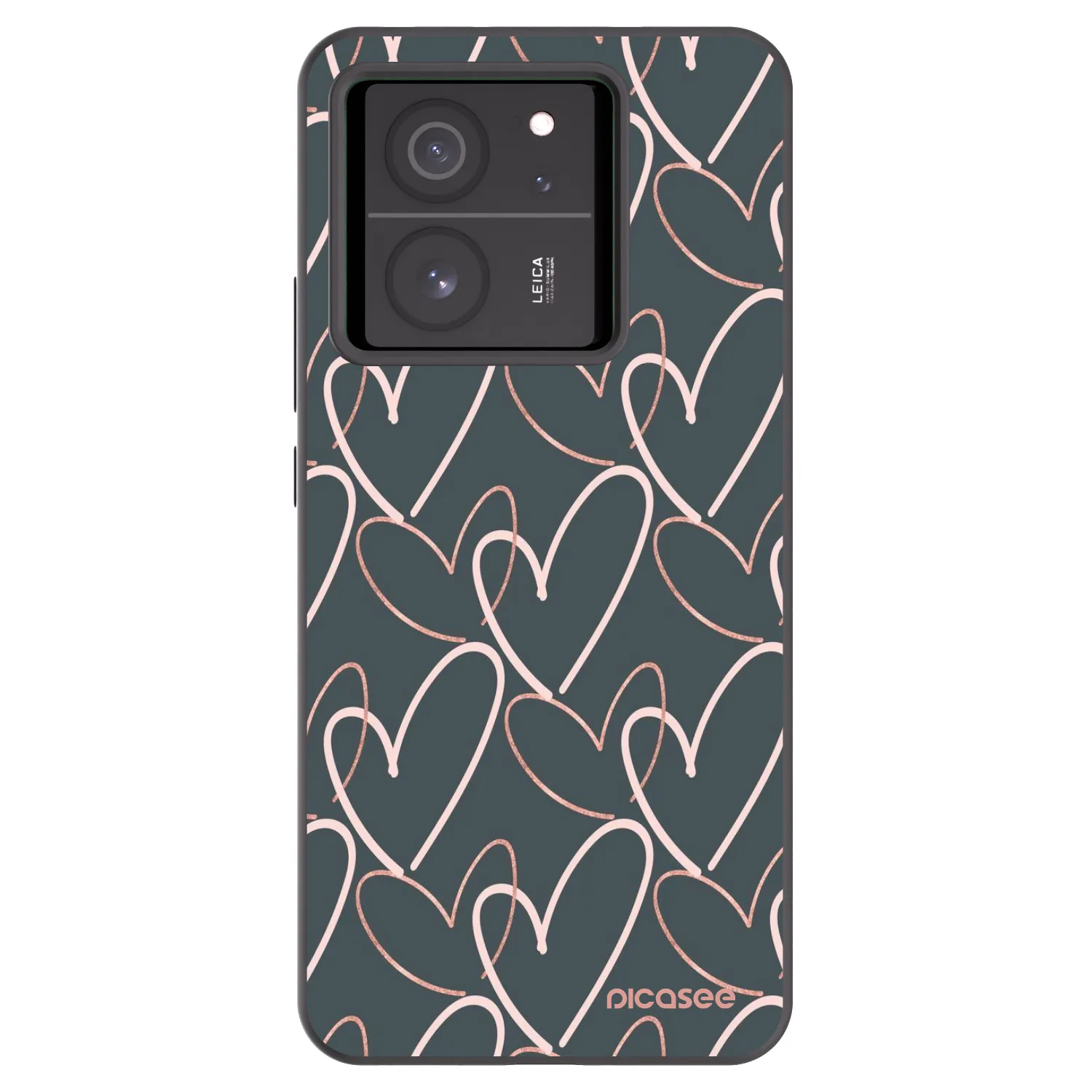 Picasee crna silikonska maskica za Xiaomi 13T Pro - Lots of love