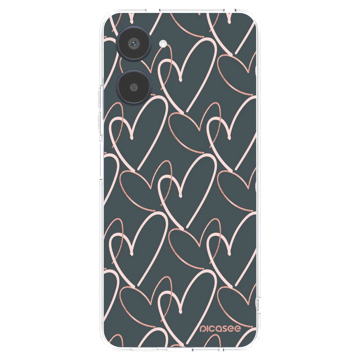 Picasee silikonska prozirna maskica za Realme 10 4G - Lots of love