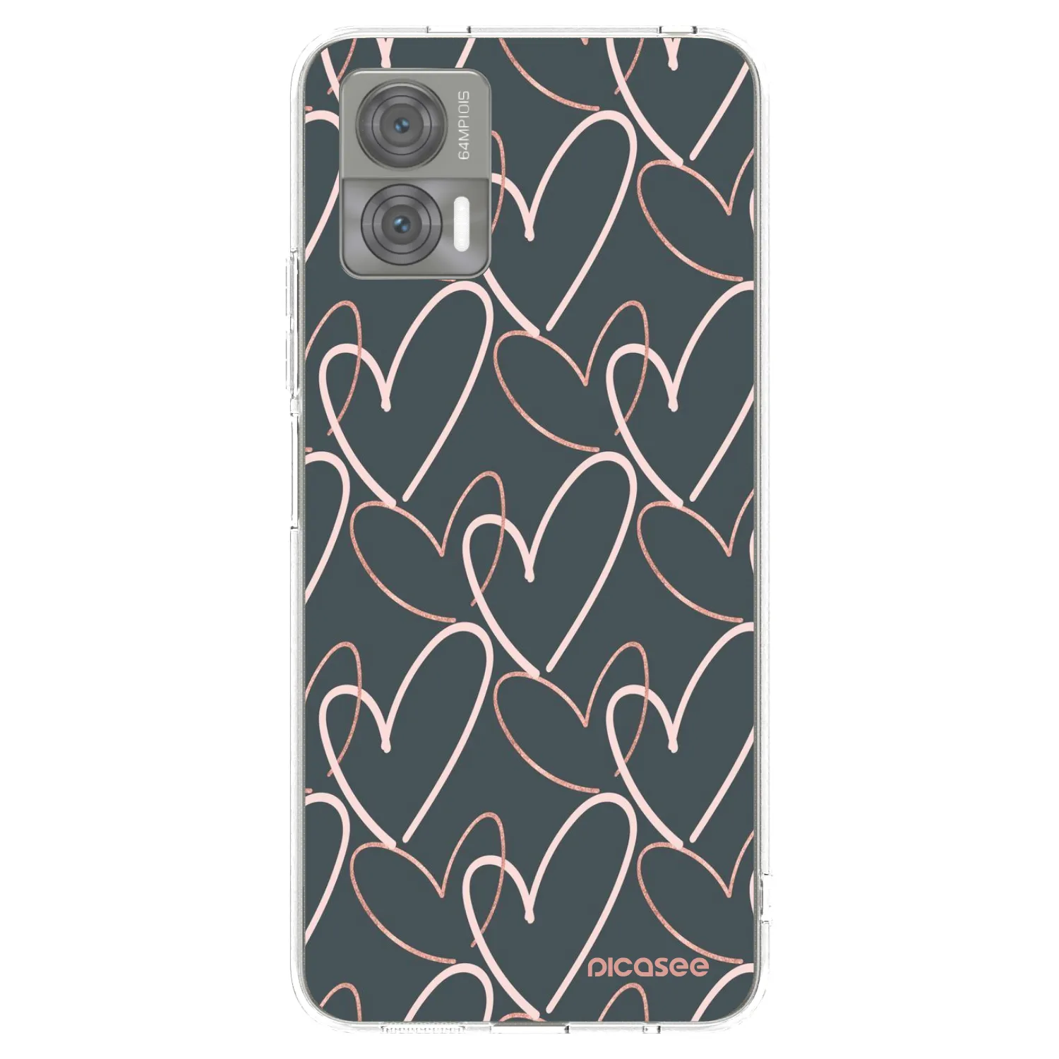 Picasee silikonska prozirna maskica za Motorola Edge 30 Neo - Lots of love