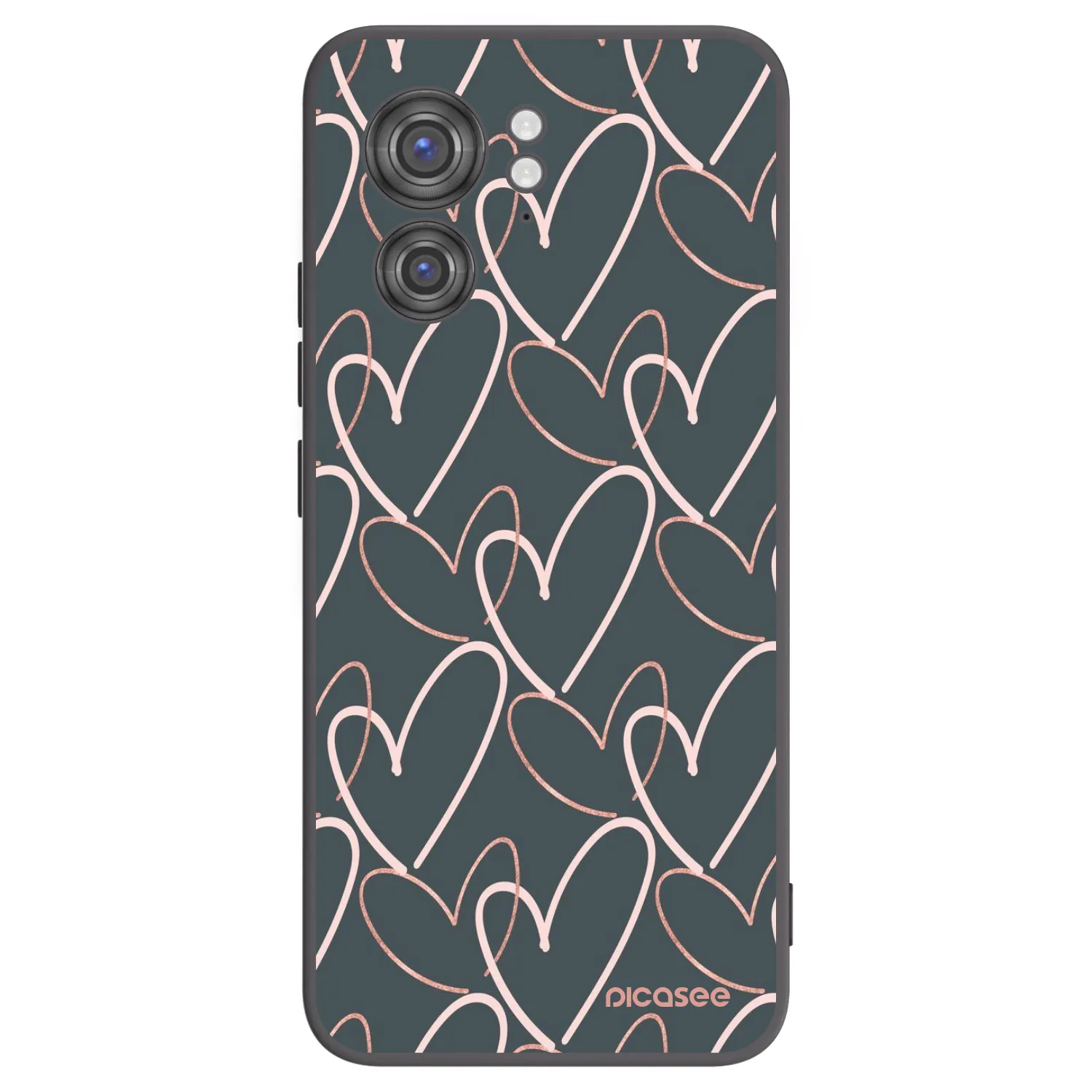 Picasee crna silikonska maskica za Motorola Edge 40 - Lots of love