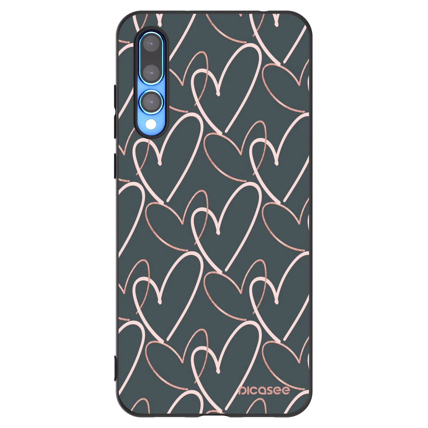 Picasee crna silikonska maskica za Huawei P20 Pro - Lots of love