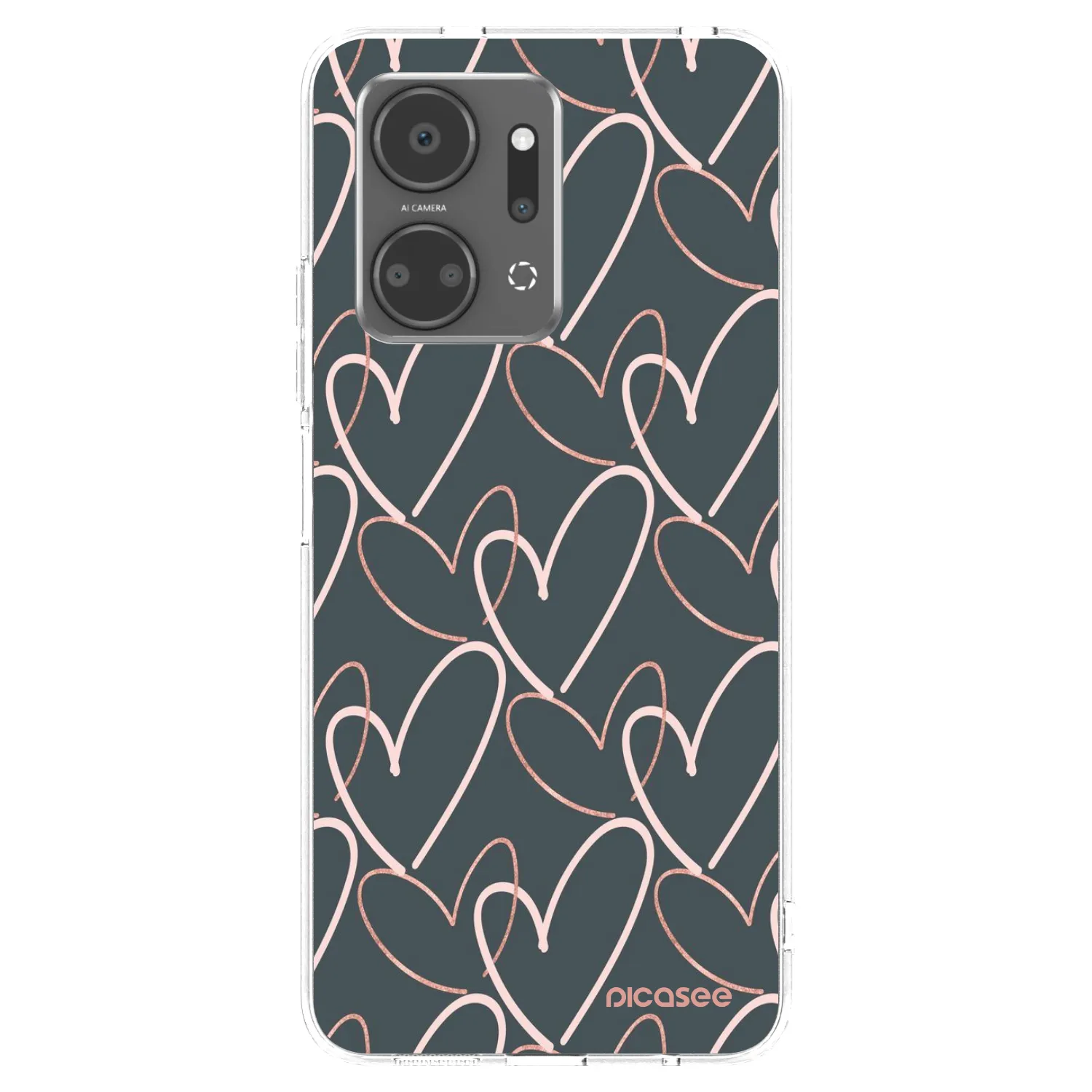 Picasee silikonska prozirna maskica za Honor X7a - Lots of love