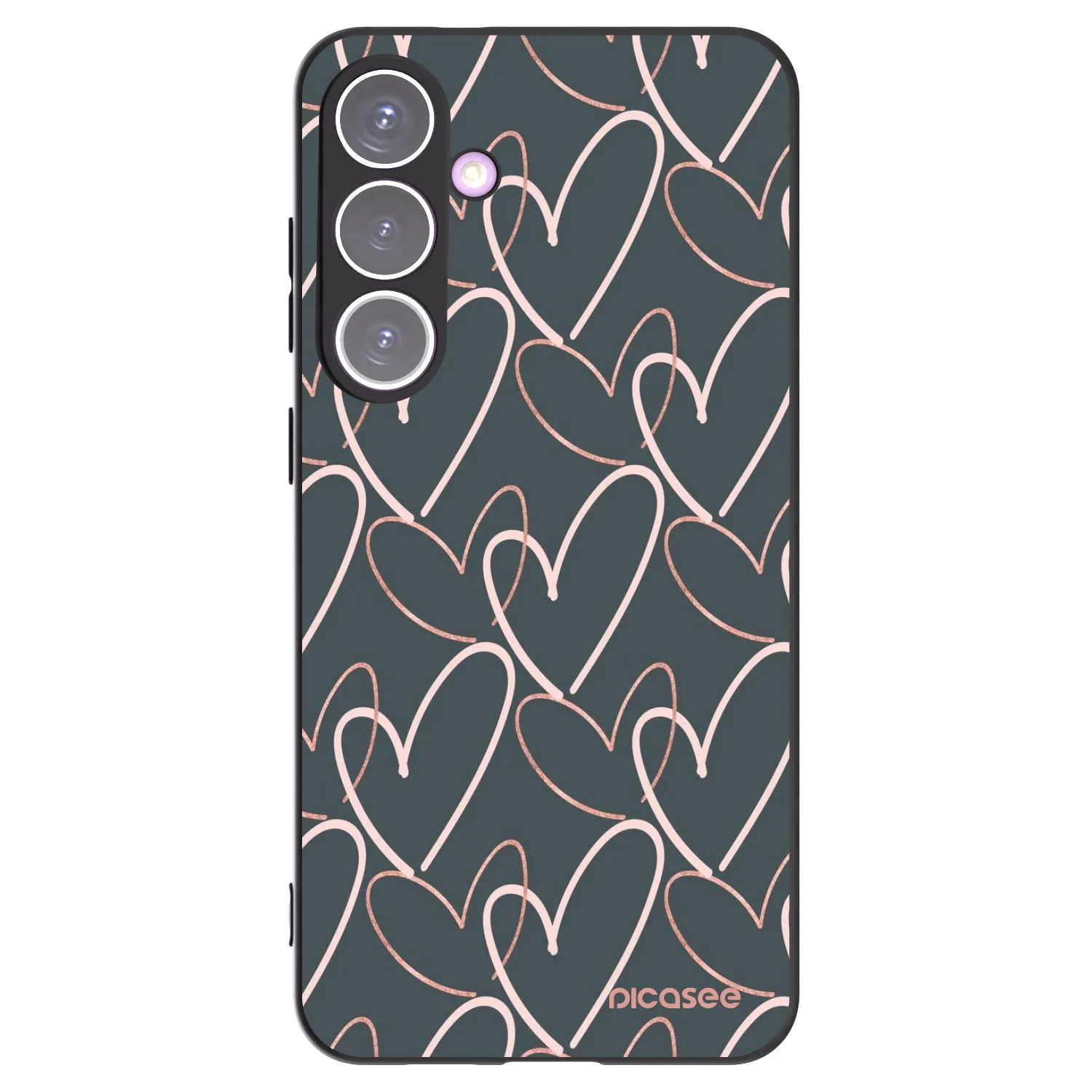 Picasee crna silikonska maskica za Samsung Galaxy S24+ S926B 5G - Lots of love