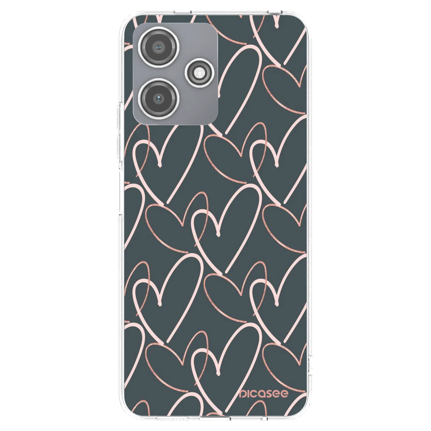 Picasee silikonska prozirna maskica za Xiaomi Redmi 12 5G - Lots of love