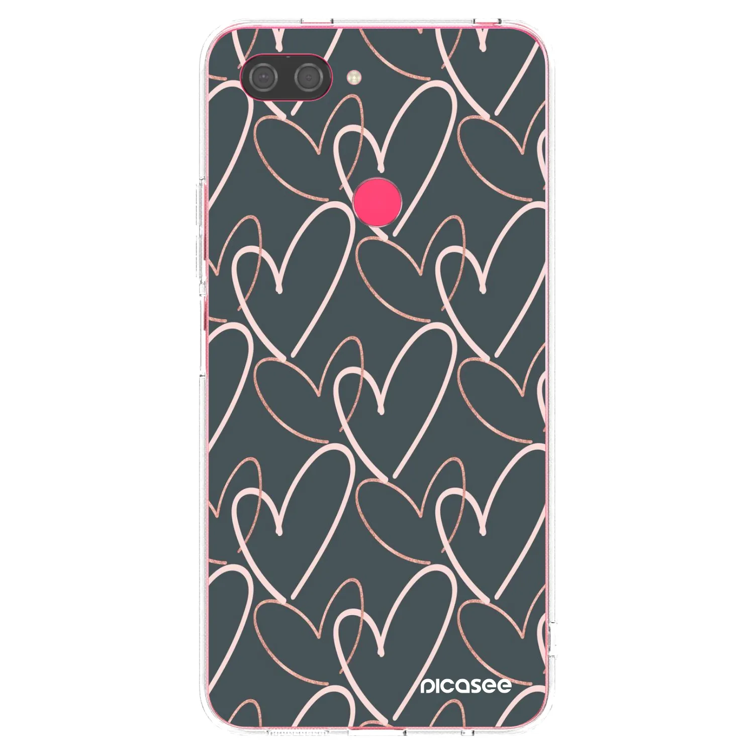 Picasee silikonska prozirna maskica za Xiaomi Mi 8 Lite - Lots of love
