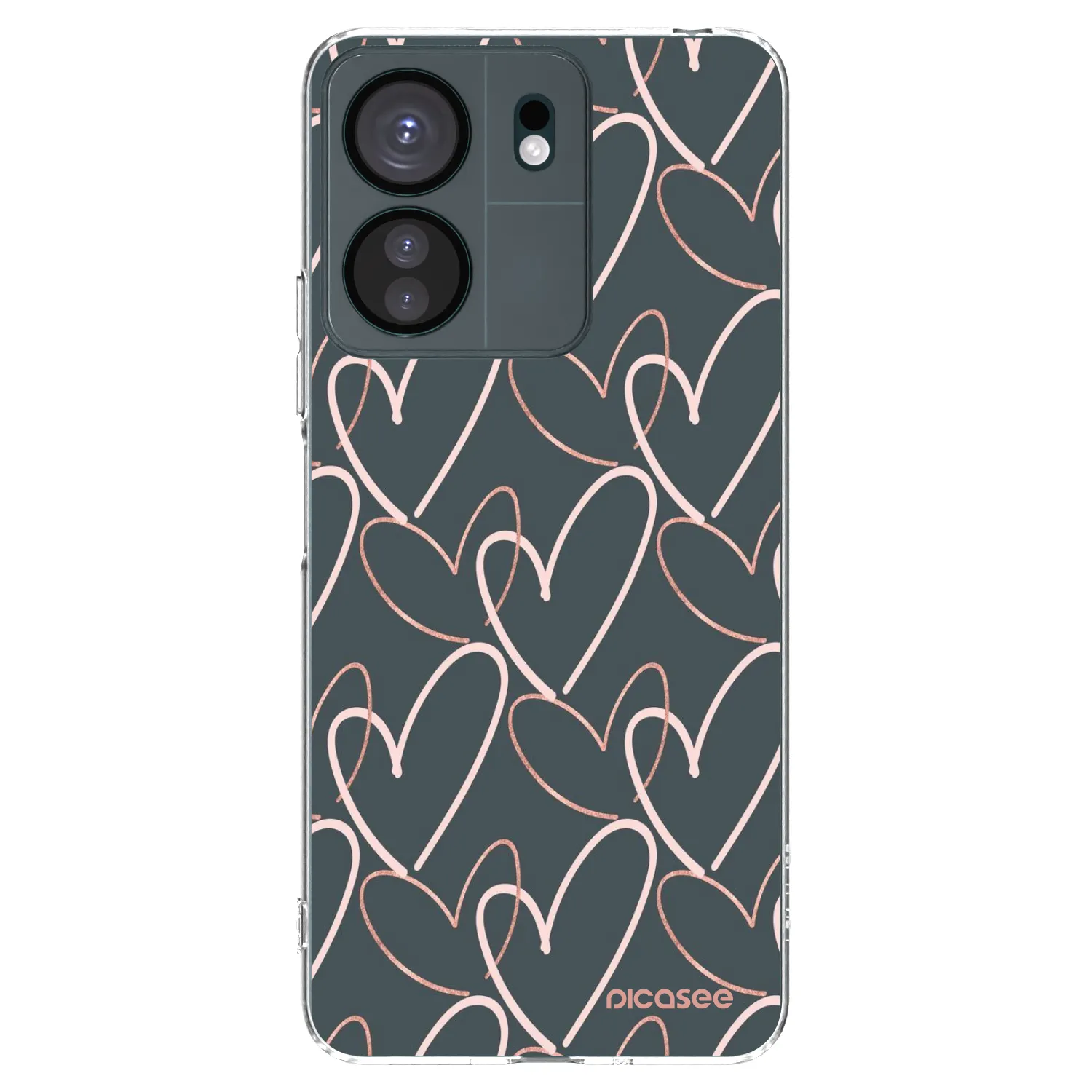 Picasee silikonska prozirna maskica za Xiaomi Redmi 13C 4G - Lots of love