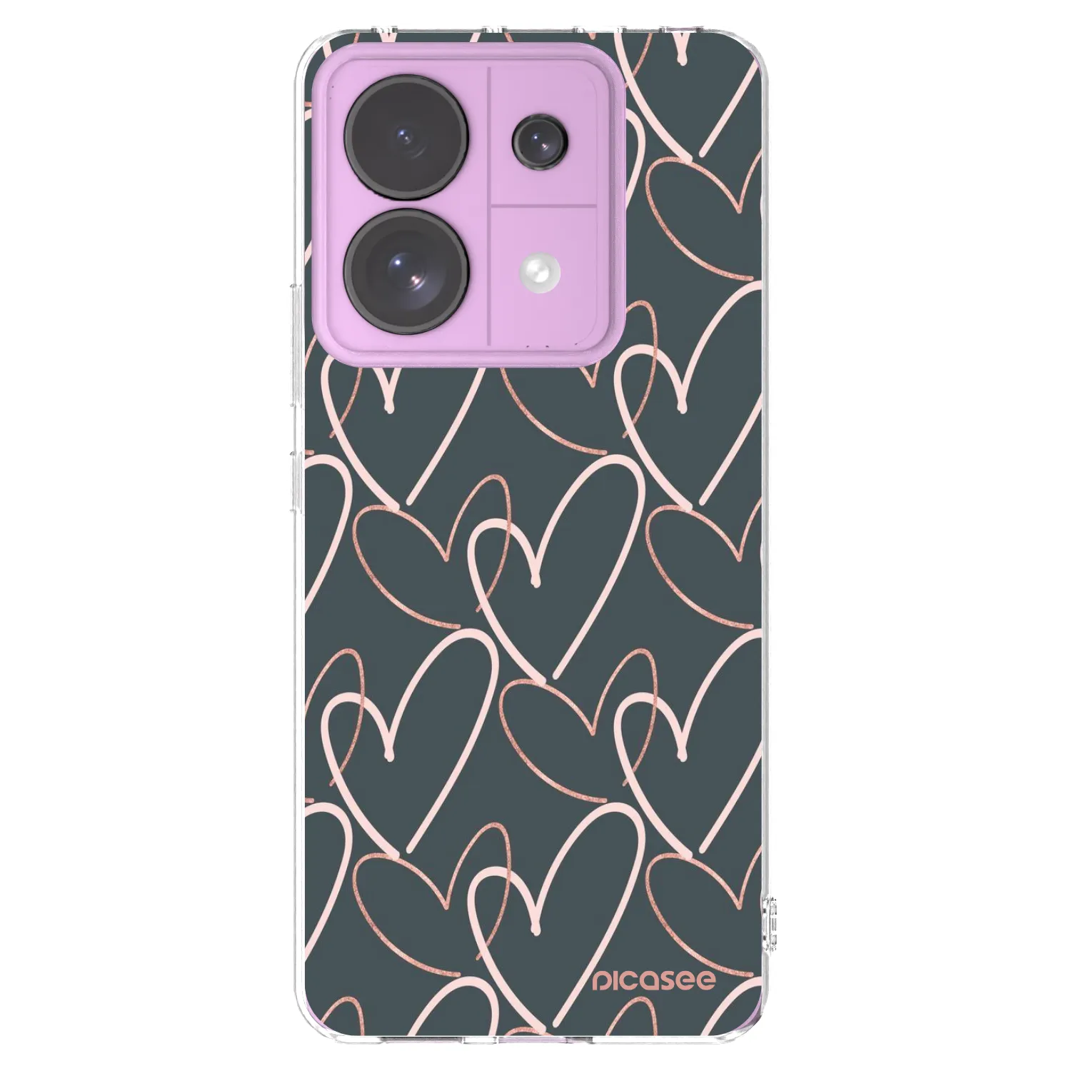 Picasee silikonska prozirna maskica za Xiaomi Redmi Note 13 Pro 5G - Lots of love