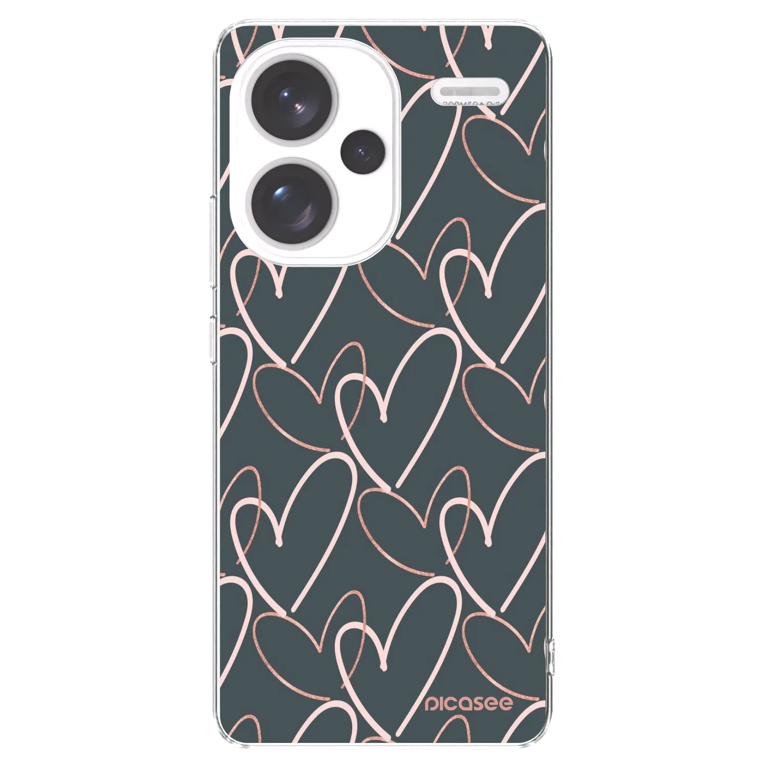 Picasee silikonska prozirna maskica za Xiaomi Redmi Note 13 Pro+ 5G - Lots of love