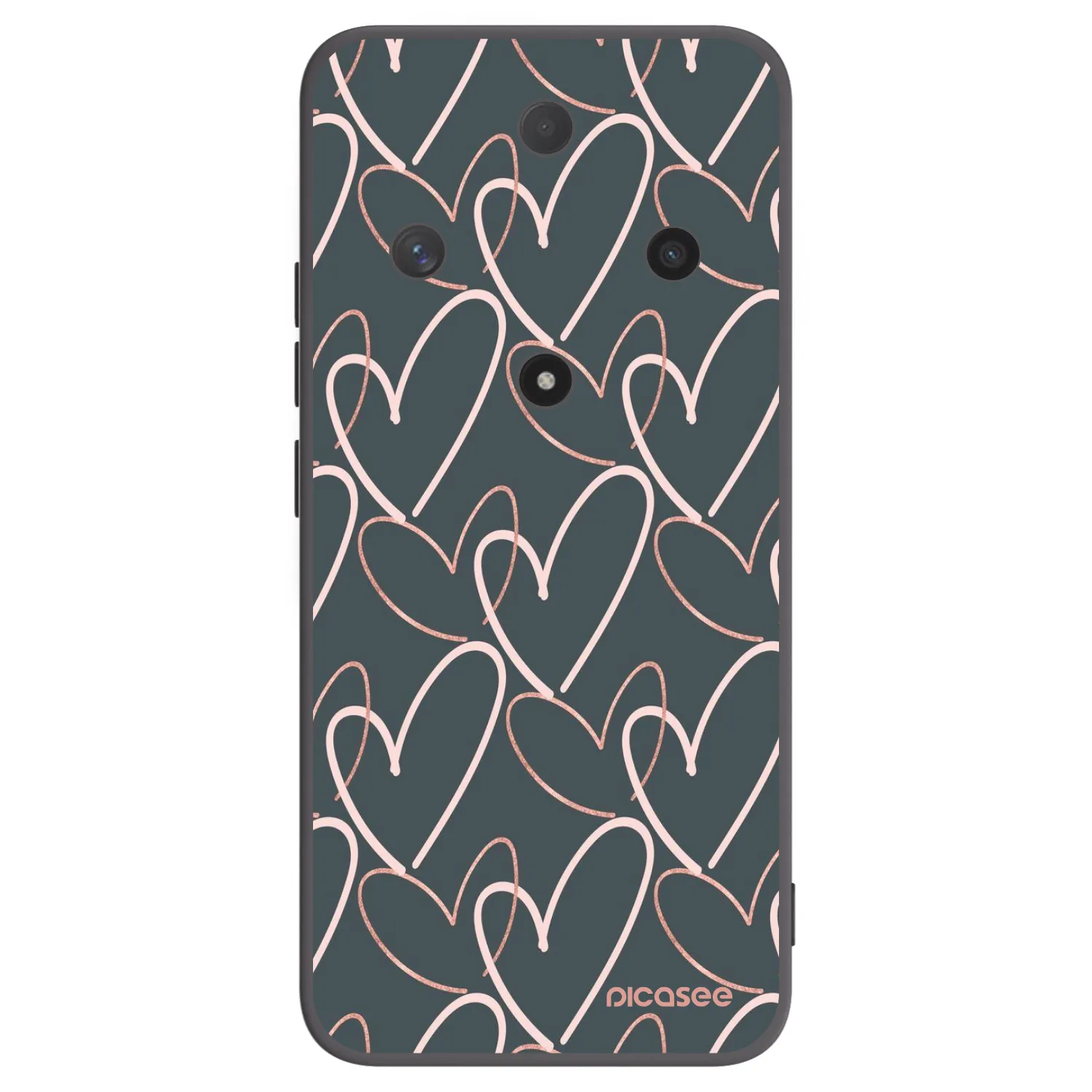 Picasee crna silikonska maskica za Honor Magic6 Lite 5G - Lots of love