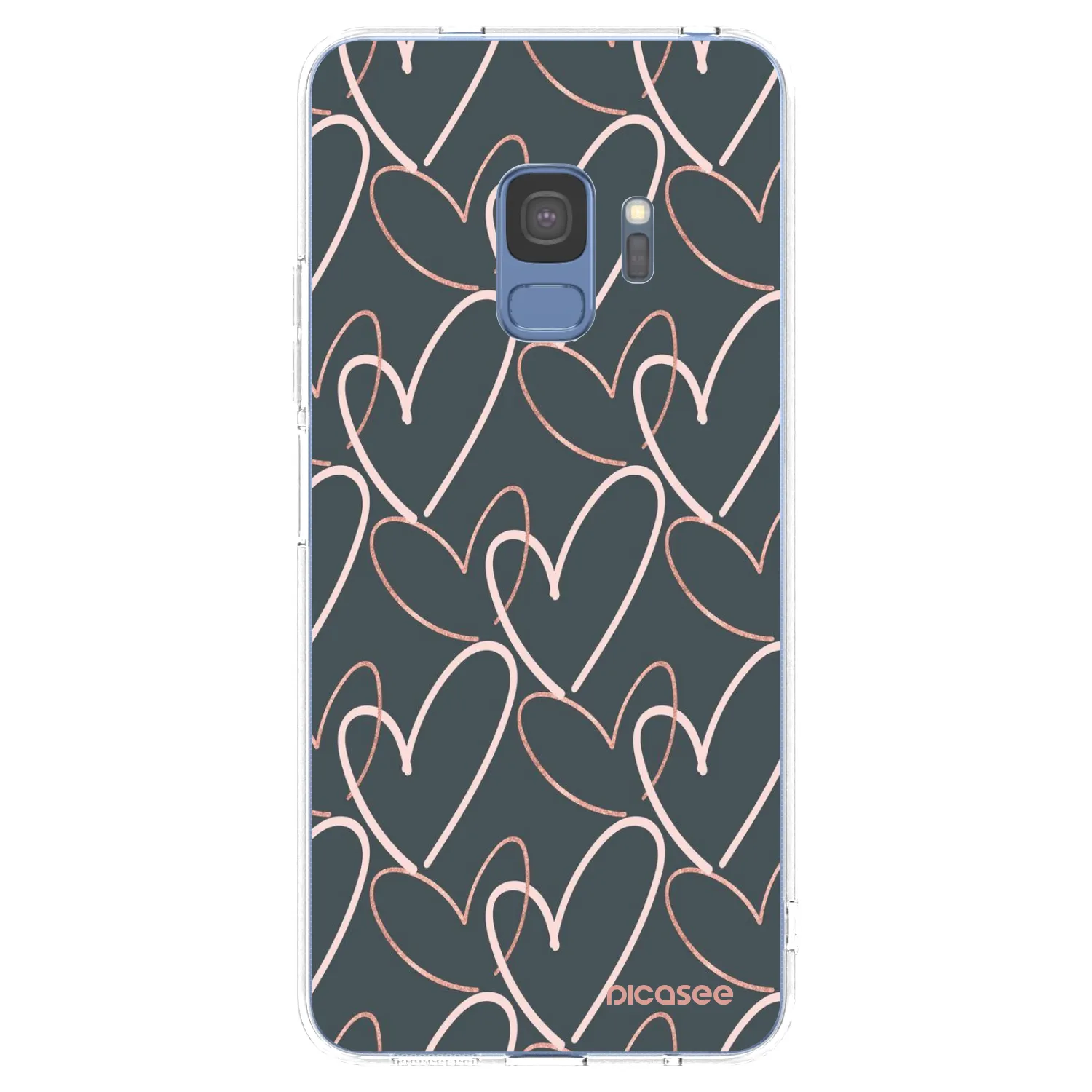 Picasee silikonska prozirna maskica za Samsung Galaxy S9 G960F - Lots of love