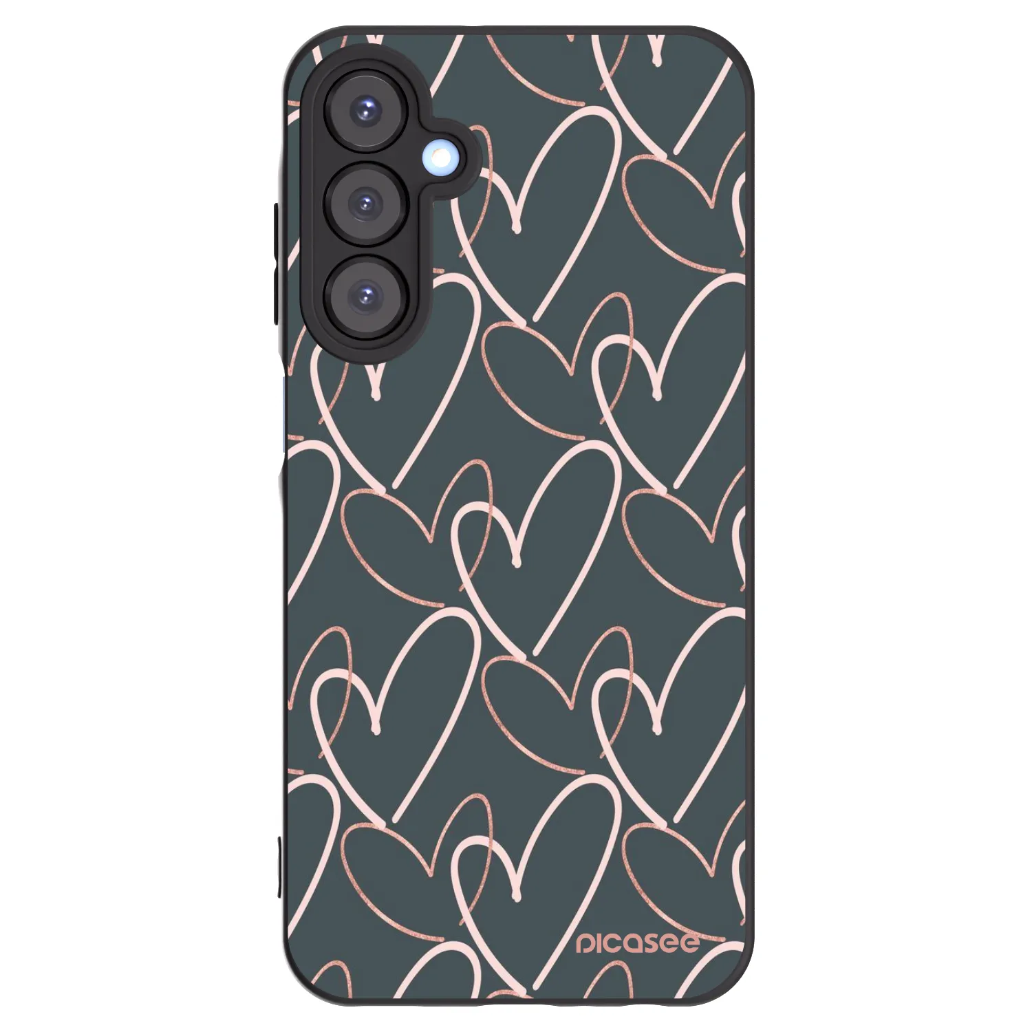Picasee crna silikonska maskica za Samsung Galaxy A25 A256B 5G - Lots of love