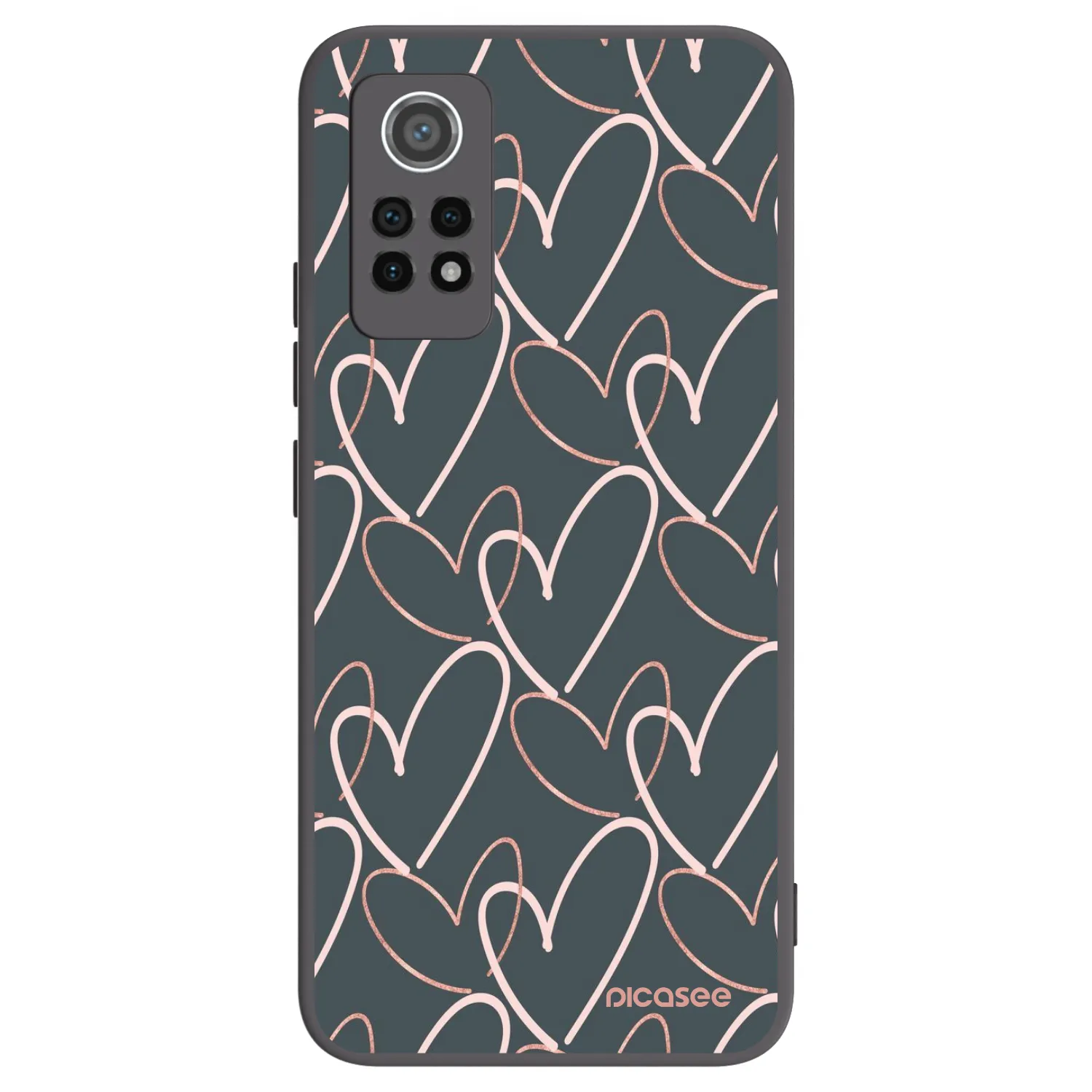 Picasee crna silikonska maskica za Xiaomi Redmi Note 12 Pro 4G - Lots of love