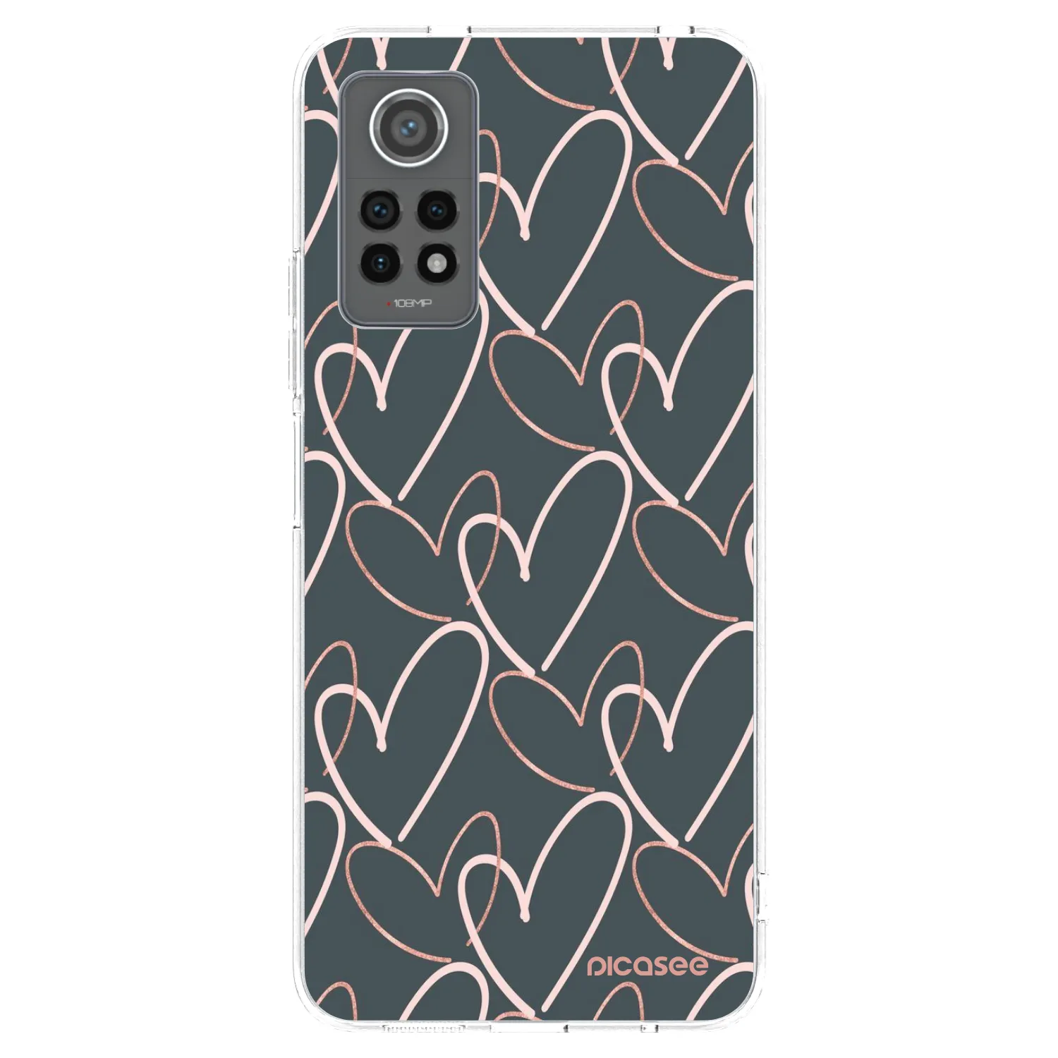 Picasee silikonska prozirna maskica za Xiaomi Redmi Note 12 Pro 4G - Lots of love