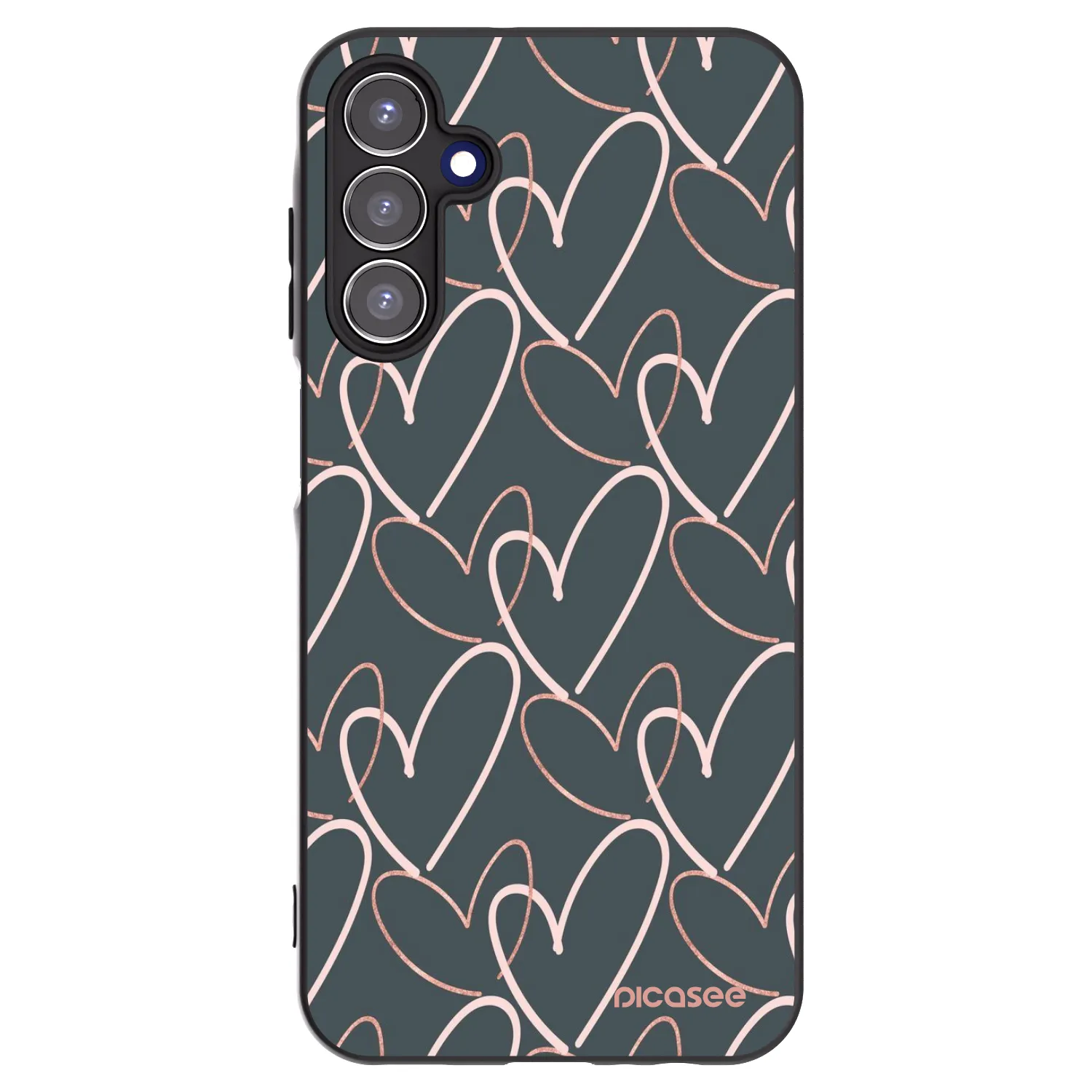 Picasee crna silikonska maskica za Samsung Galaxy A15 A156B 5G - Lots of love