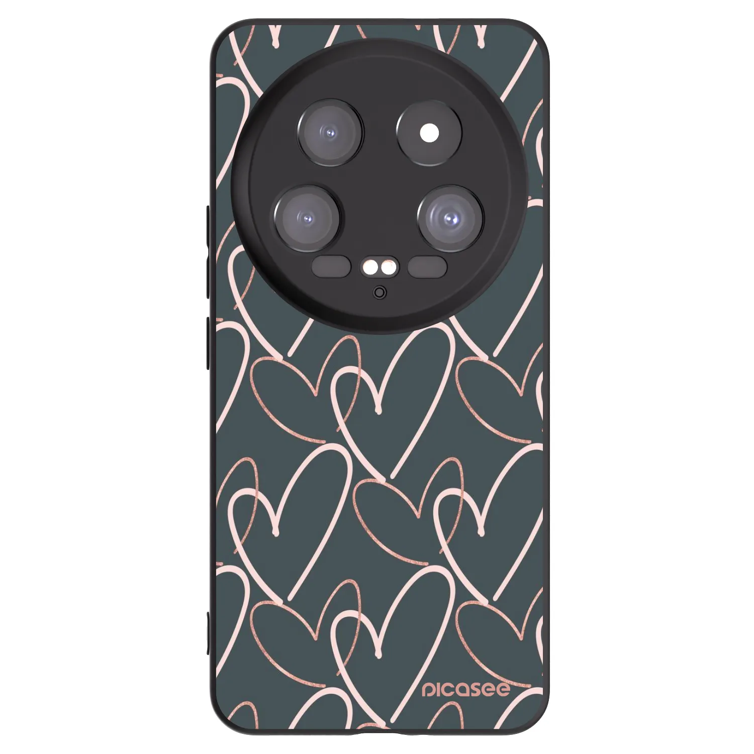 Picasee crna silikonska maskica za Xiaomi 14 Ultra - Lots of love