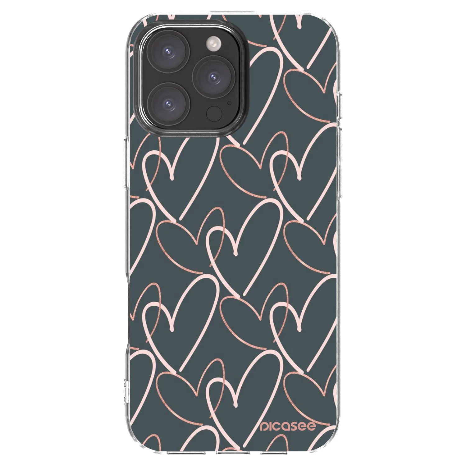 Picasee silikonska prozirna maskica za Apple iPhone 16 Pro Max - Lots of love