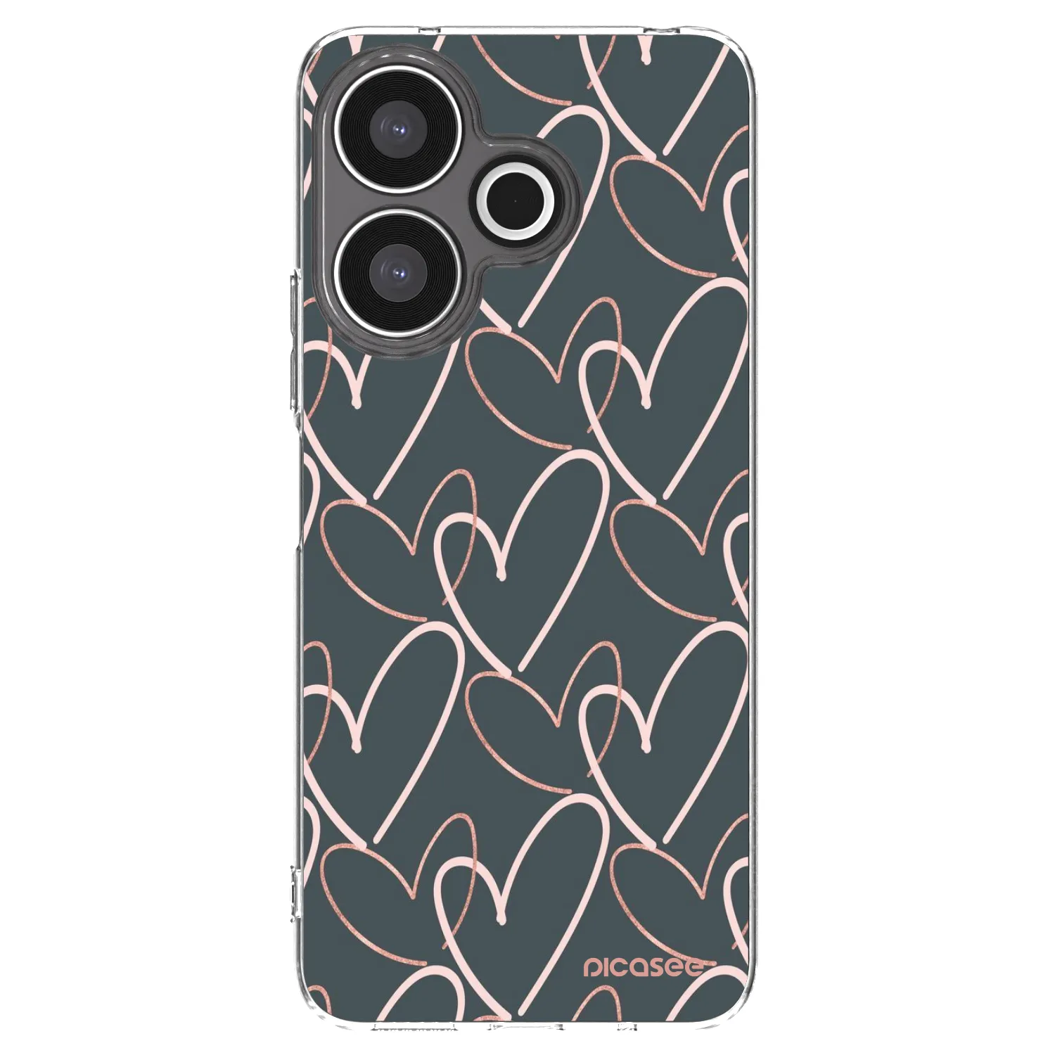 Picasee silikonska prozirna maskica za Xiaomi Redmi 13 4G - Lots of love