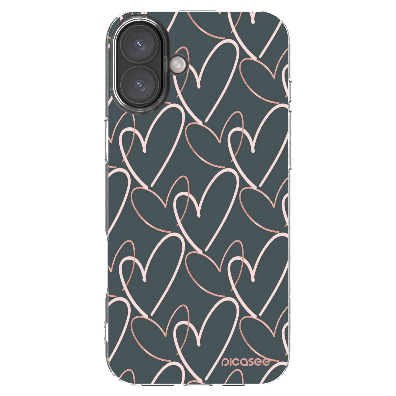 Picasee silikonska prozirna maskica za Apple iPhone 16 Plus - Lots of love