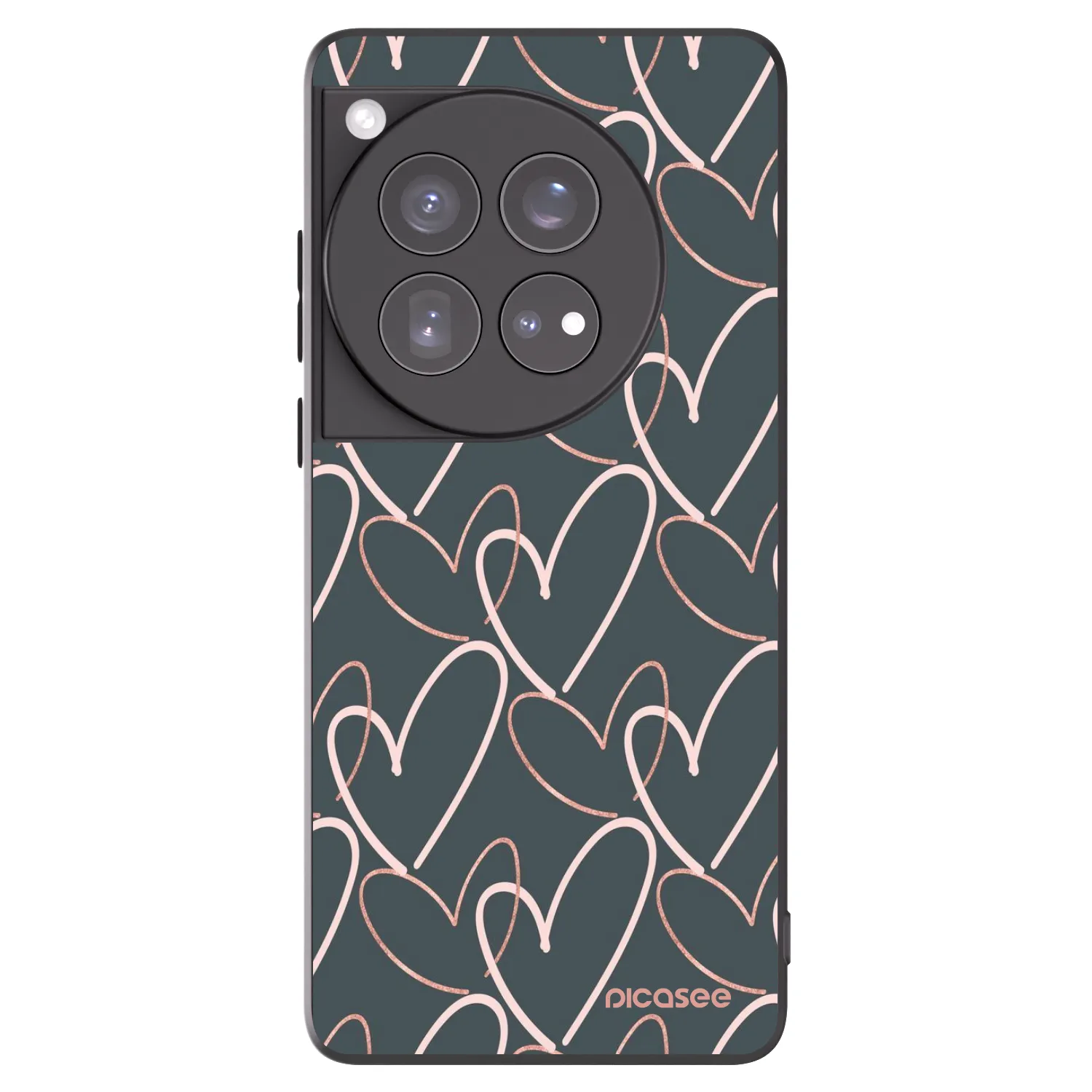 Picasee crna silikonska maskica za OnePlus 12 5G - Lots of love