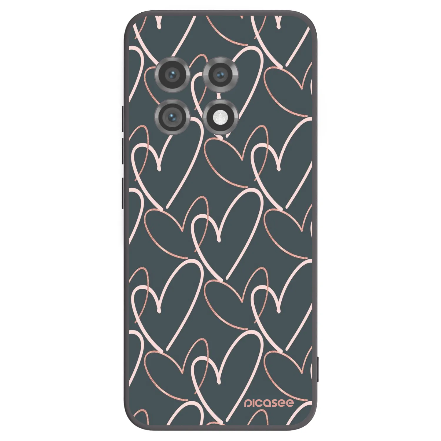 Picasee crna silikonska maskica za OnePlus 11 5G - Lots of love