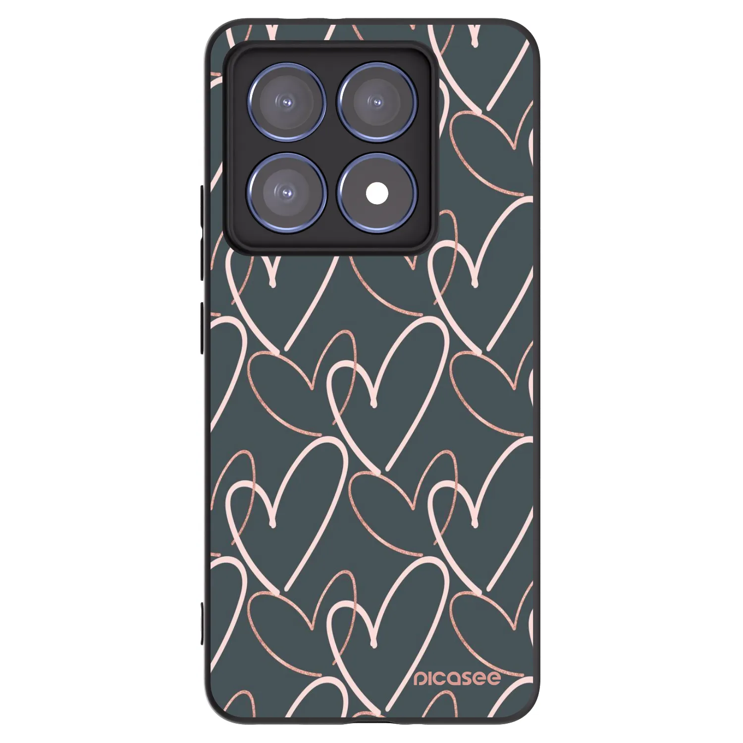 Picasee crna silikonska maskica za Xiaomi 14T Pro - Lots of love