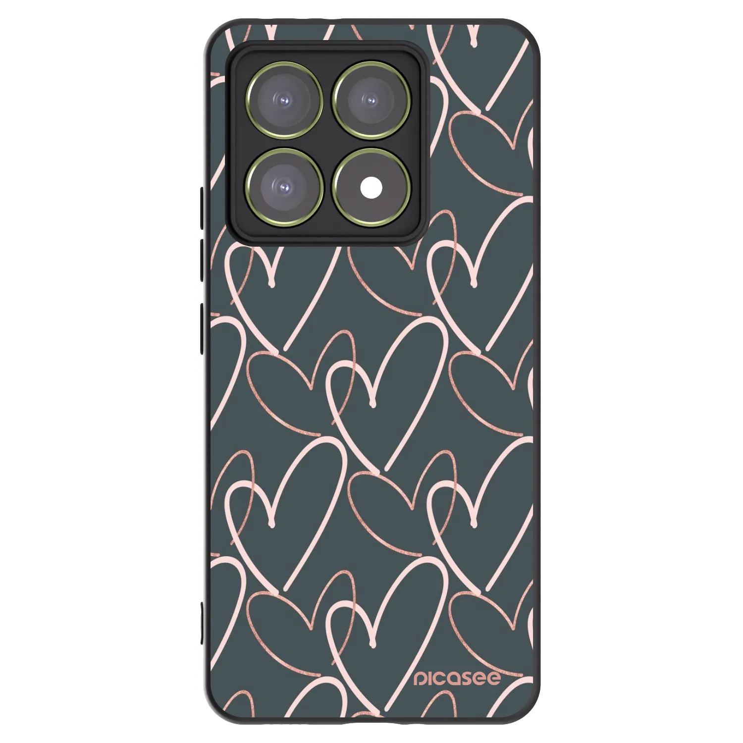 Picasee crna silikonska maskica za Xiaomi 14T - Lots of love