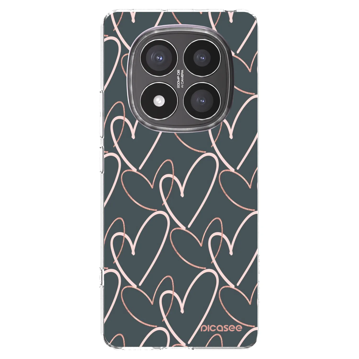 Picasee silikonska prozirna maskica za Xiaomi Redmi Note 14 Pro+ 5G - Lots of love