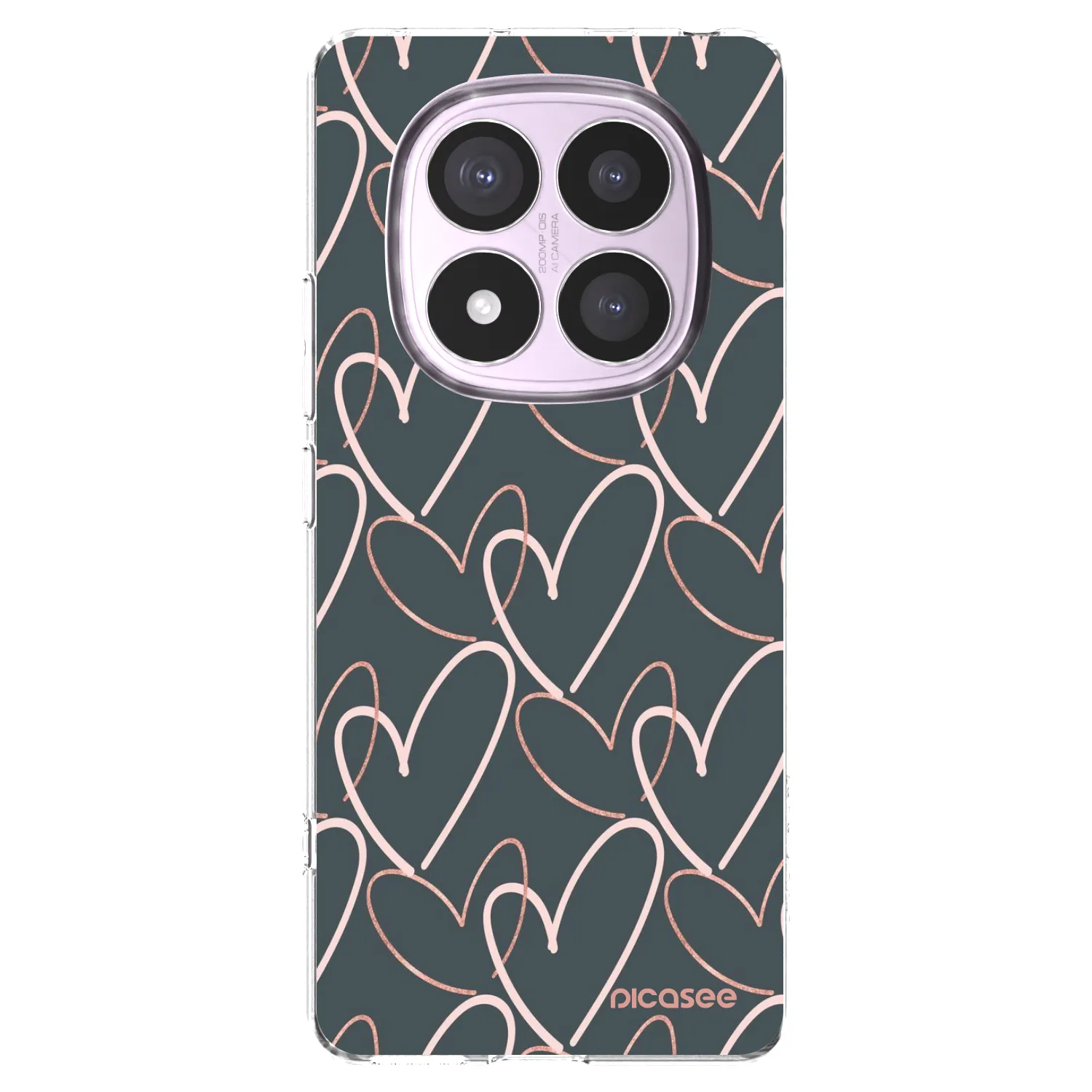 Picasee silikonska prozirna maskica za Xiaomi Redmi Note 14 Pro 5G - Lots of love